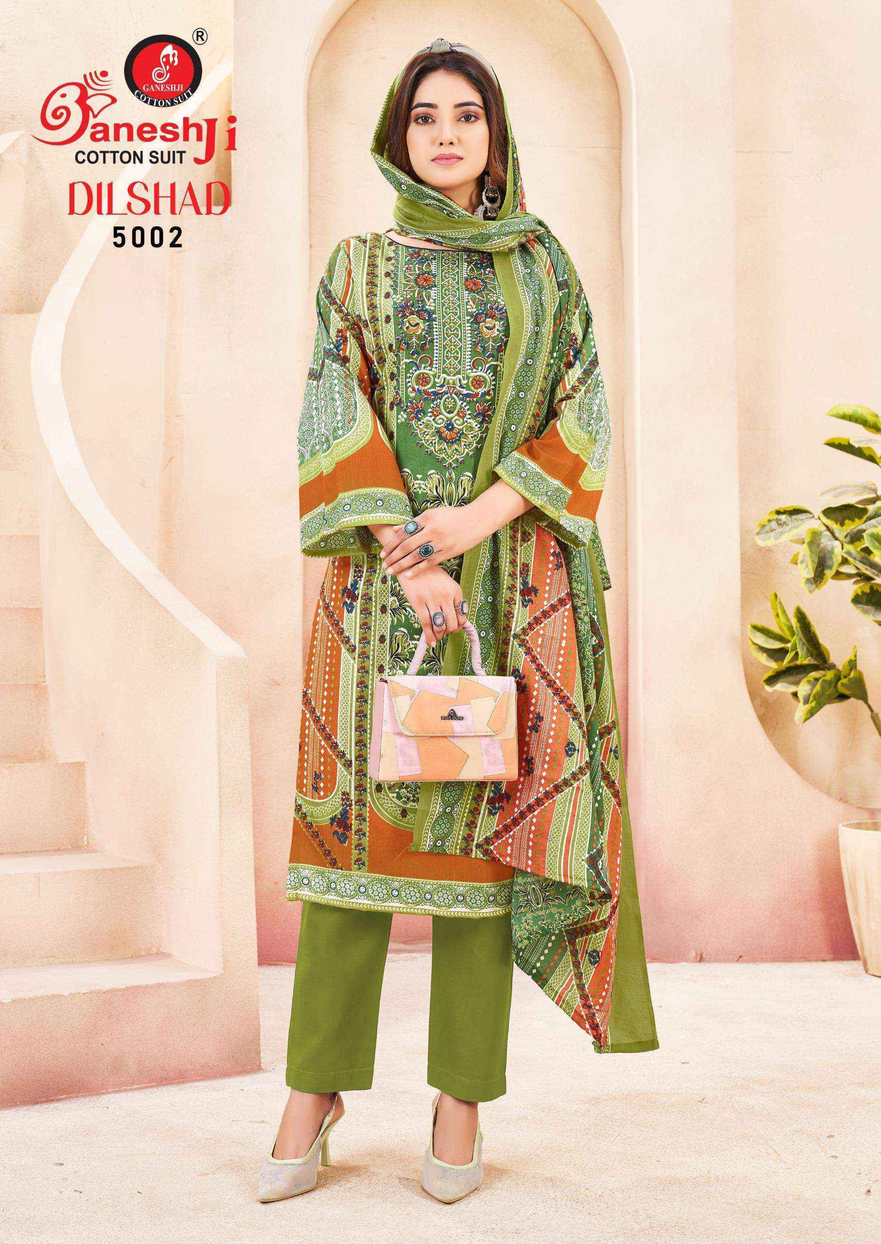 Ganesh Ji Dilshad Vol 5 Soft Cotton Dress Material Collection ( 8 Pcs Catalog )