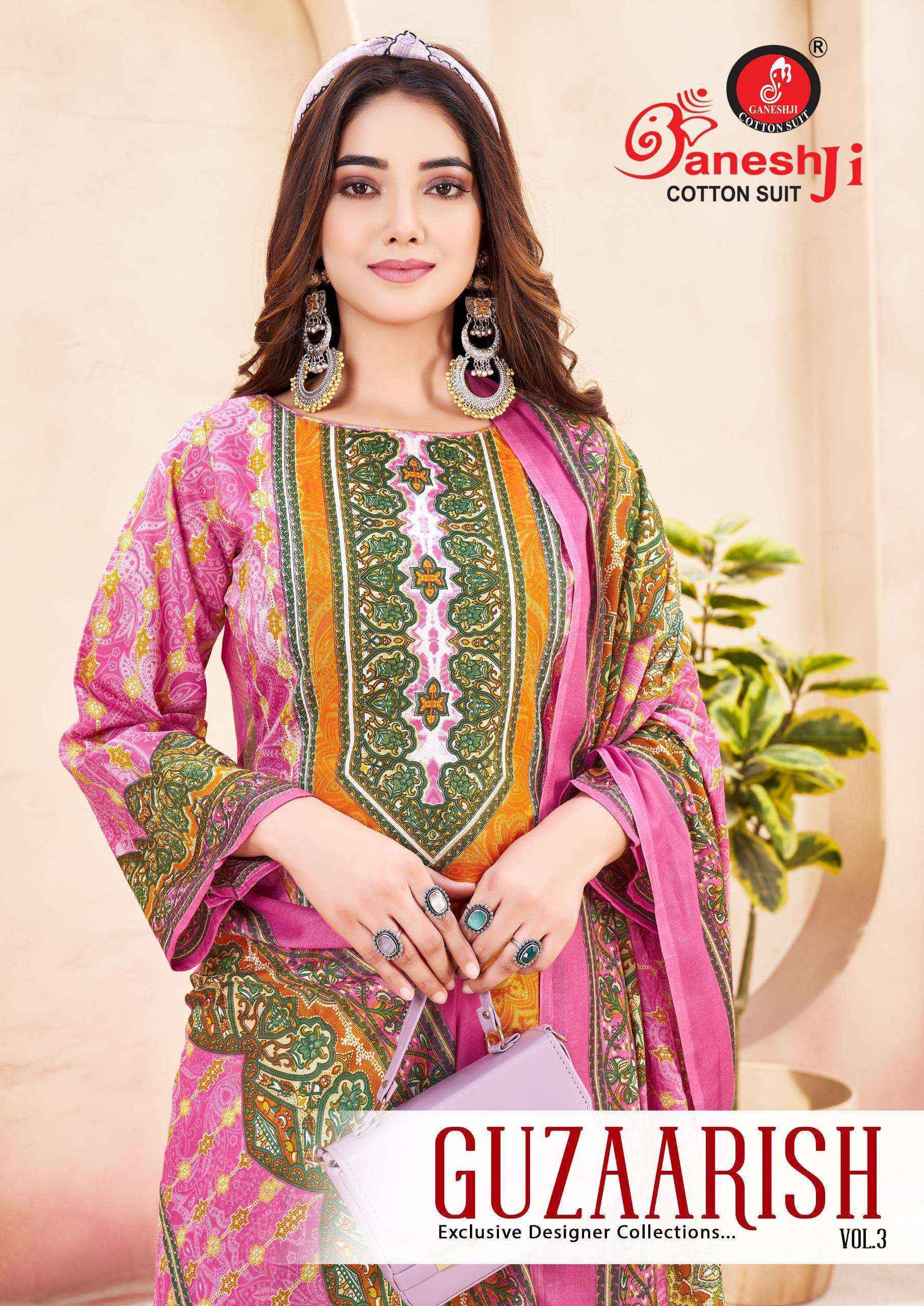 Ganesh Ji Guzaarish Vol 3 Soft Cotton Dress Material Collection ( 8 Pcs Catalog )