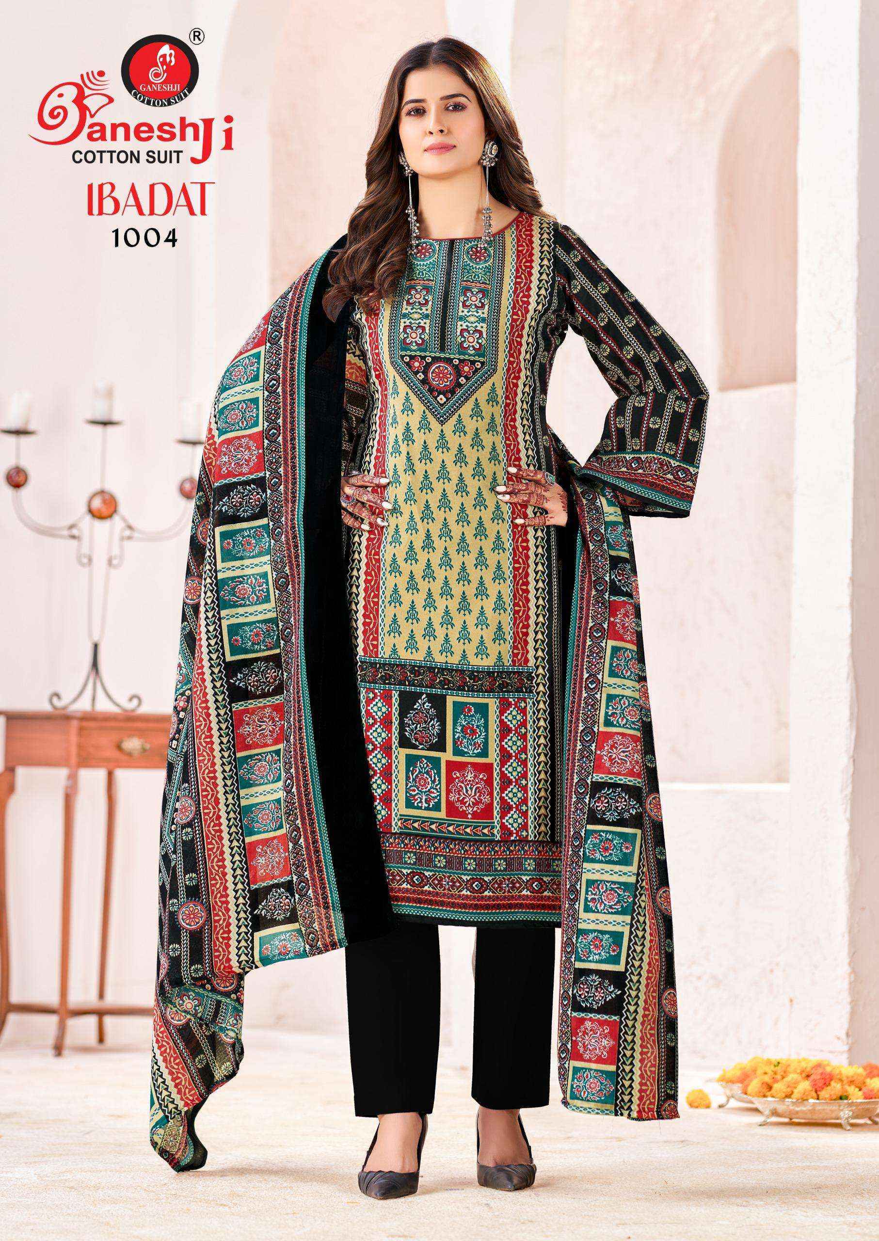 Ganesh Ji Ibadat Vol 1 Cotton Dress Material Wholesale Price ( 8 pcs Catalogue )