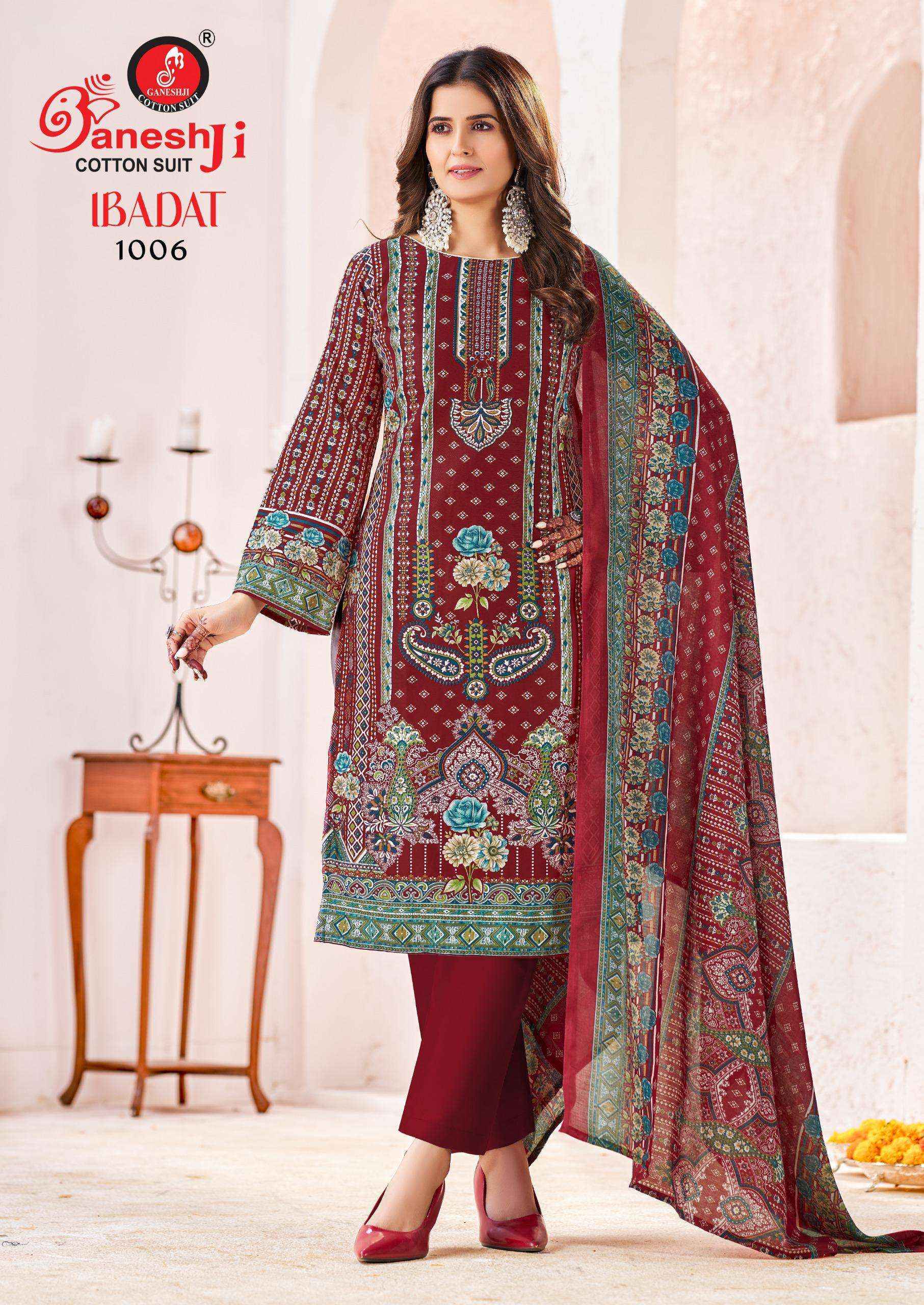 Ganesh Ji Ibadat Vol 1 Cotton Dress Material Wholesale Price ( 8 pcs Catalogue )