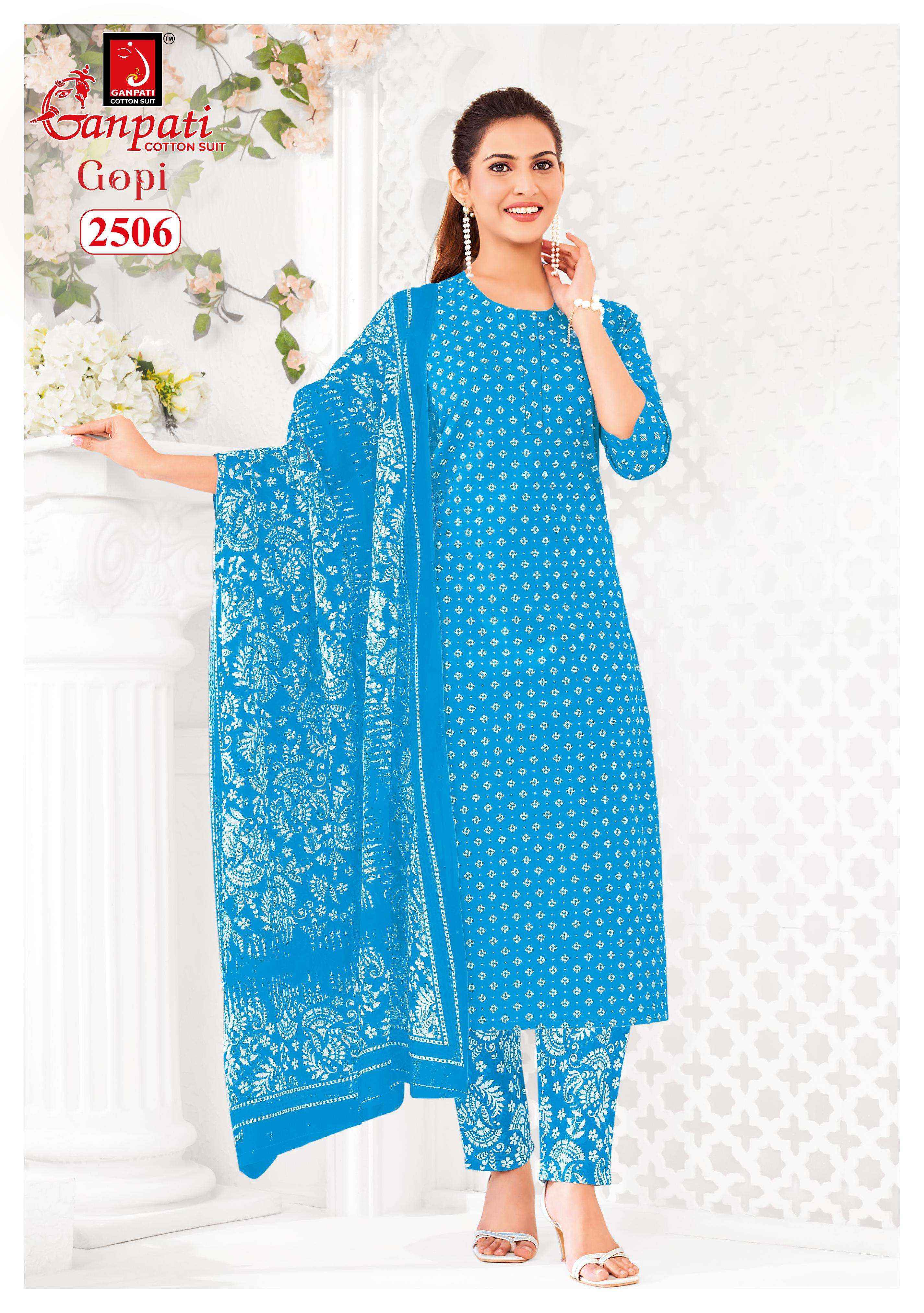 Ganpati Gopi Vol 13 Cotton Dress Material Wholesale Price ( 15 Pcs Catalog )