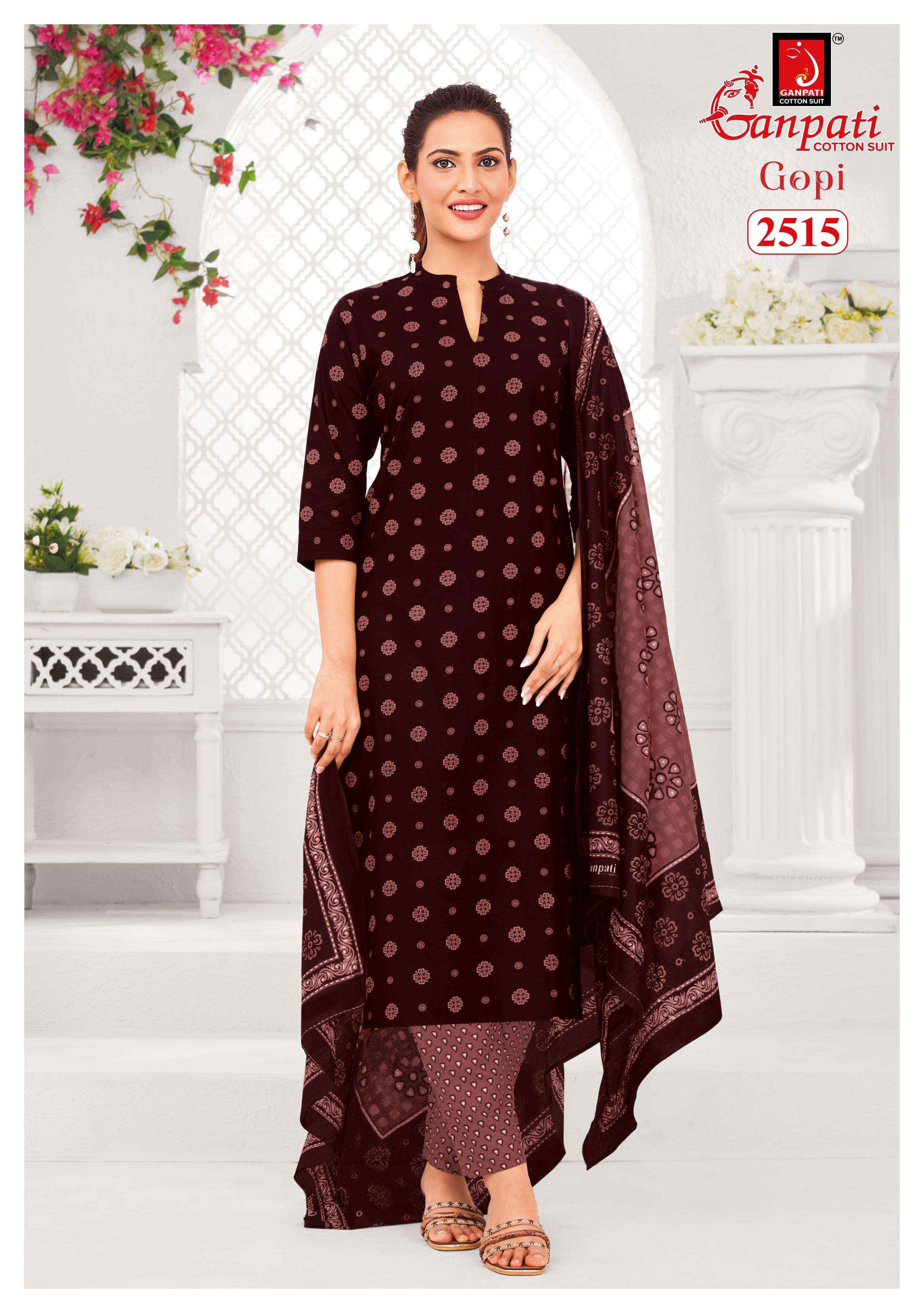 Ganpati Gopi Vol 13 Cotton Dress Material Wholesale Price ( 15 Pcs Catalog )