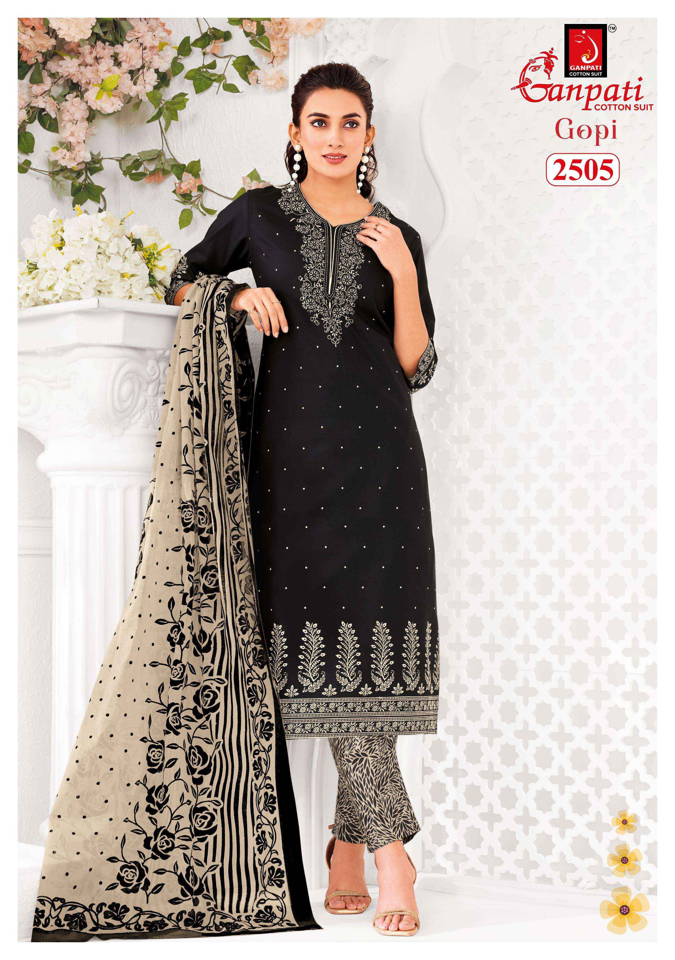 Ganpati Gopi Vol 13 Cotton Dress Material Wholesale Price ( 15 Pcs Catalog )