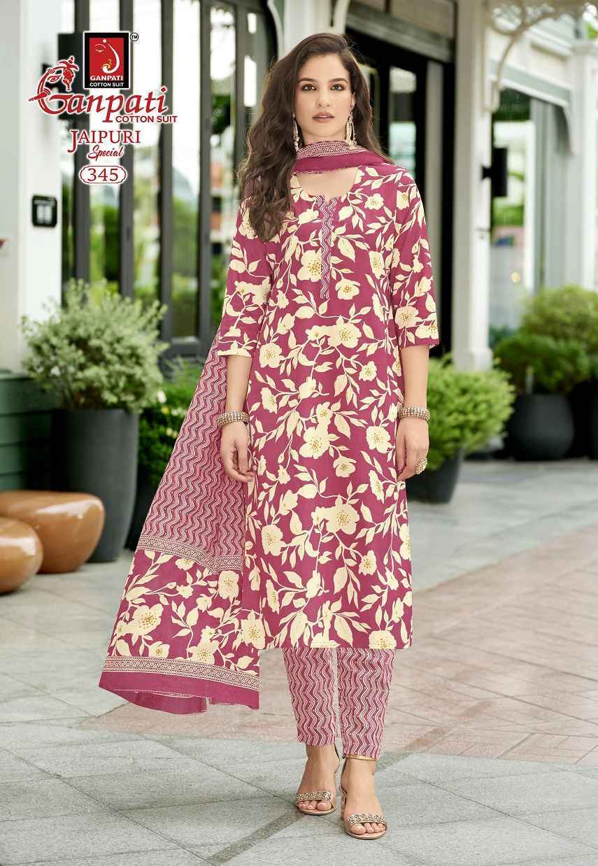 Ganpati Jaipuri Special Pant Vol 17 Readymade Cotton Suit Wholesale Price ( 15 Pcs Catalog )