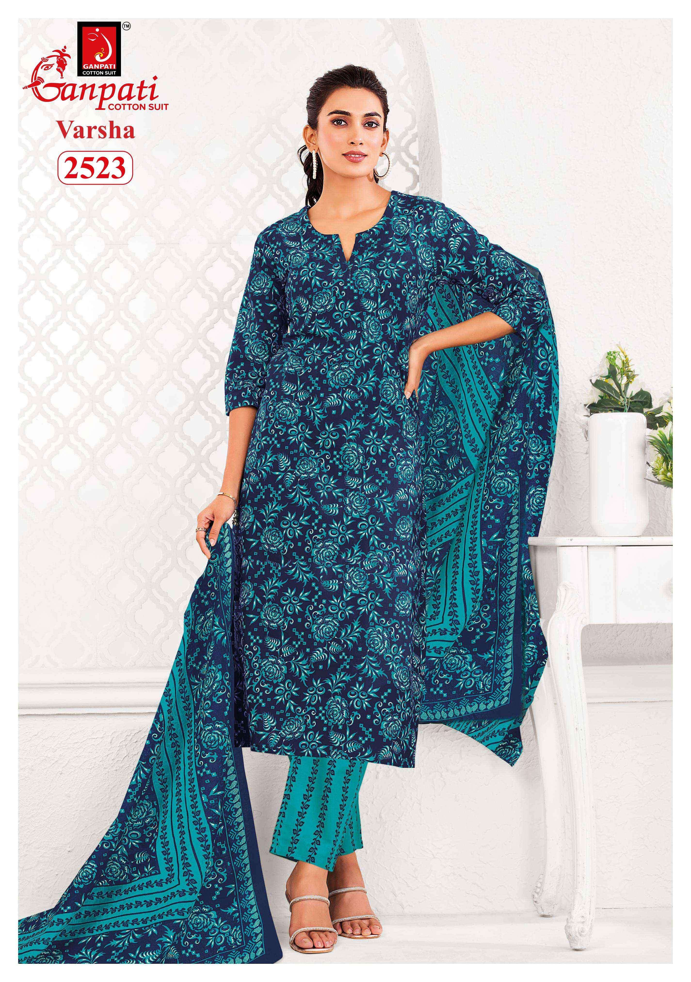 Ganpati Varsha Vol 13 Cotton Dress Material Collection ( 15 Pcs Catalog )
