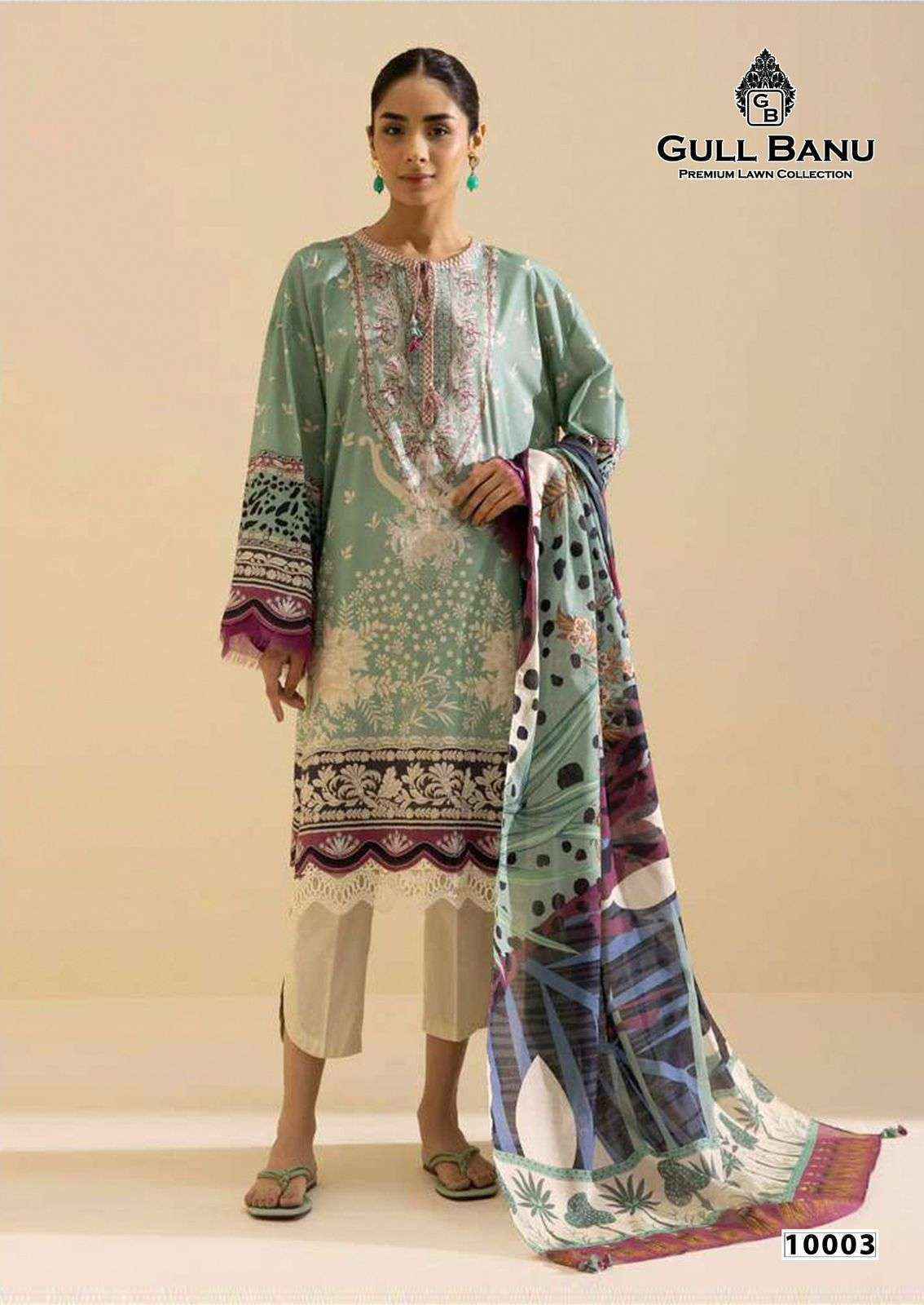 Gull Aahmed Gull Banu Vol 10 Cambric Cotton Dress Material Price ( 6 Pcs Catalog )