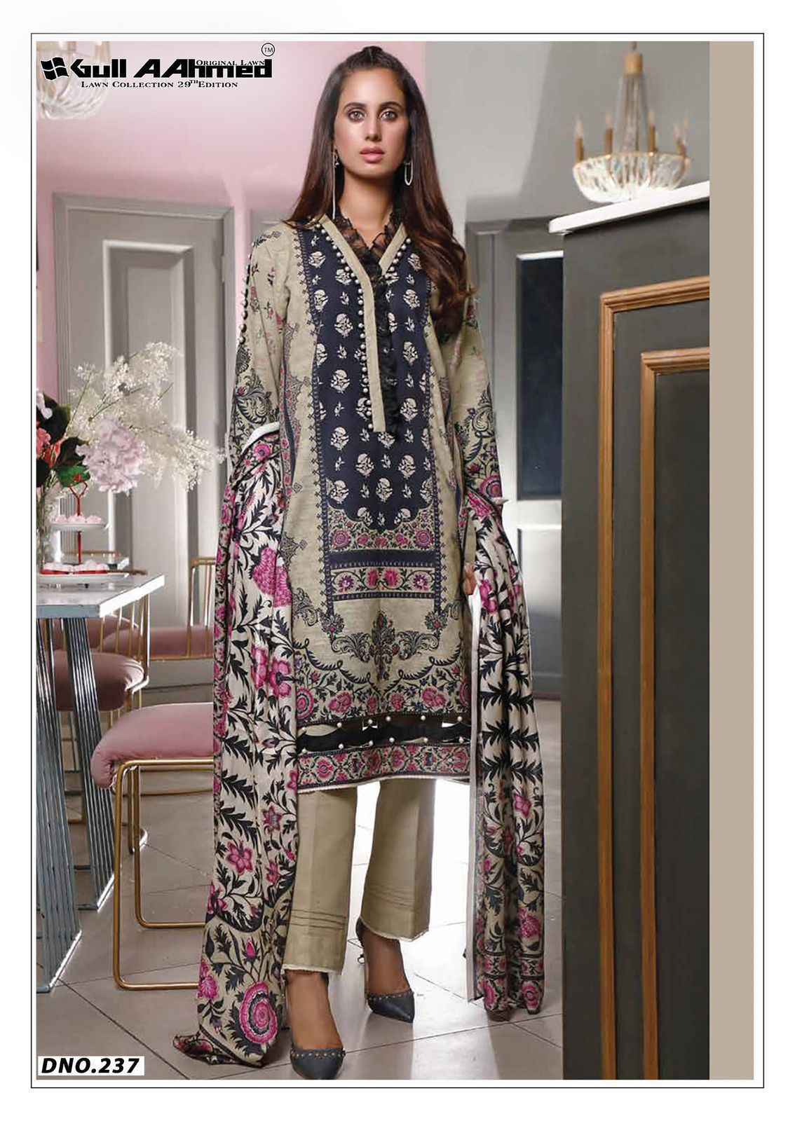 Gull Ahmed Lawn Collection Vol 29 Lawn Cotton Dress Material Wholesale ( 6 Pc Catalouge )