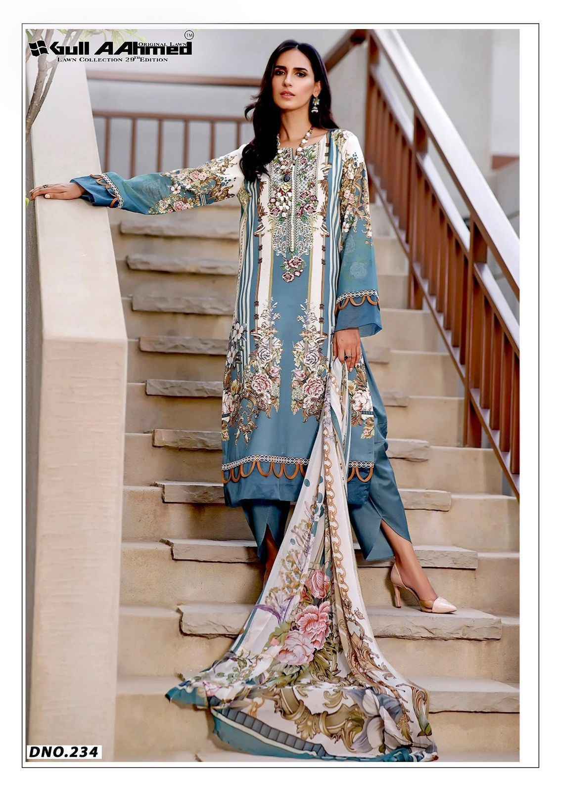 Gull Ahmed Lawn Collection Vol 29 Lawn Cotton Dress Material Wholesale ( 6 Pc Catalouge )