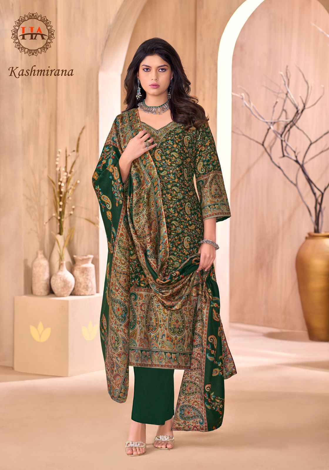 Harshit Fashion Kashmirana Pashmina Dress Material Wholesale Price ( 6 Pcs Catalog )