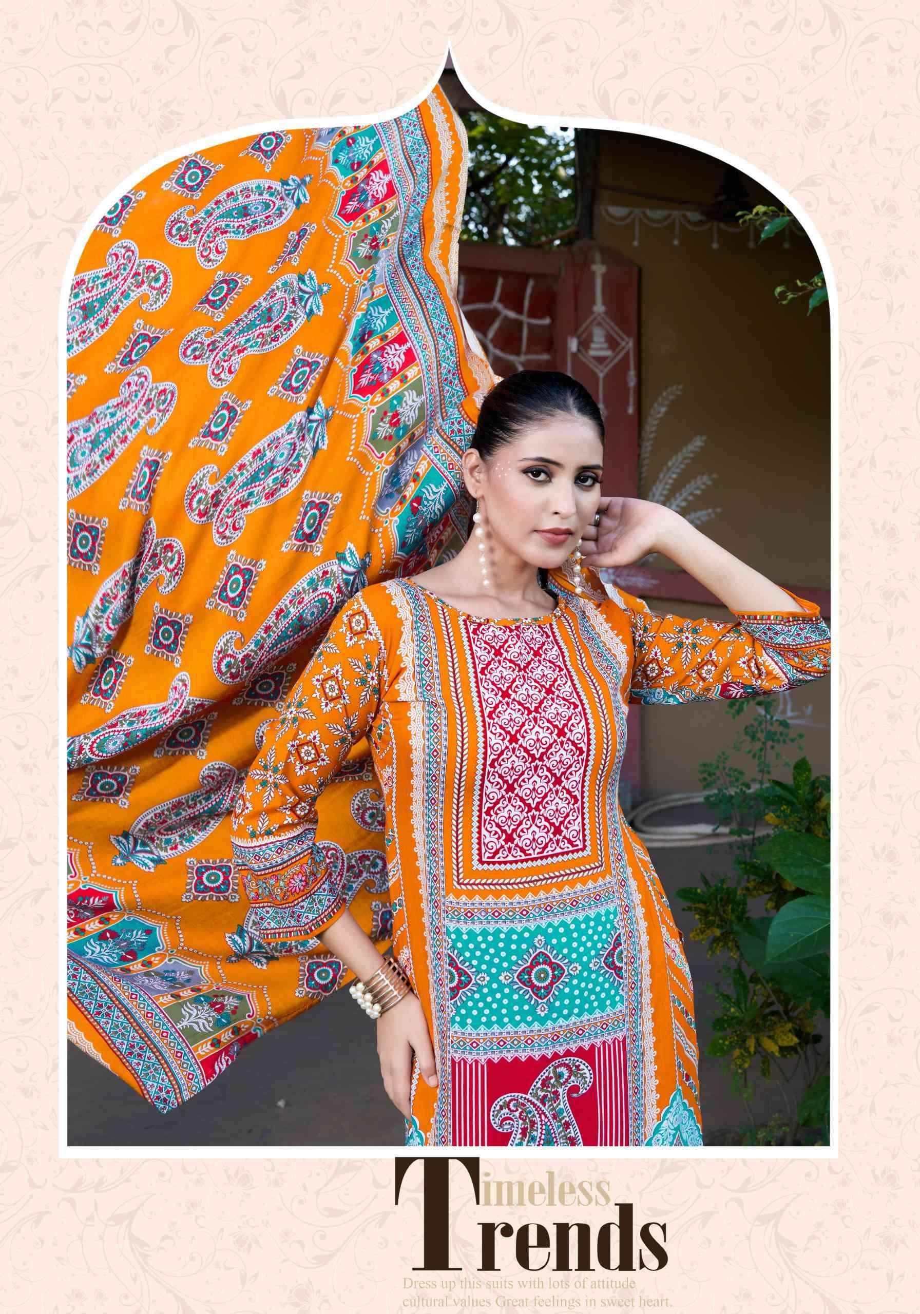 Harshit Mahroosh Edition 3 Designer Printed Rayon Dress Material Wholesale Price ( 6 Pcs Catalog )