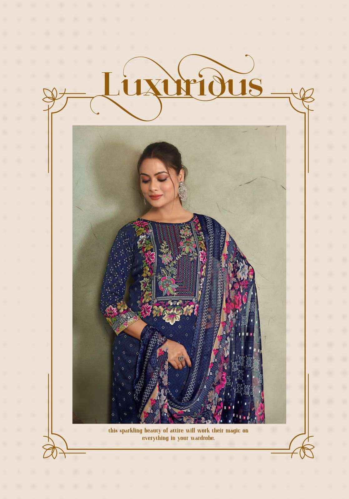 Harshit Sweet Girl Designer Print Fancy Ladies Dress Material Collection ( 4 Pcs Catalog )