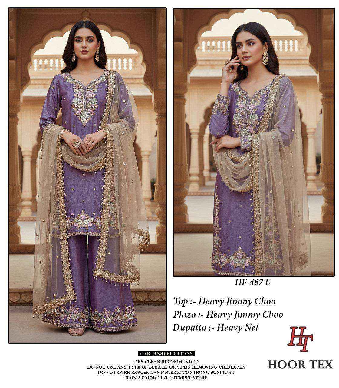HOOR TEX DESIGN NO - HF 487 HEAVY JIMMY CHOO READYMADE PAKISTANI SUIT