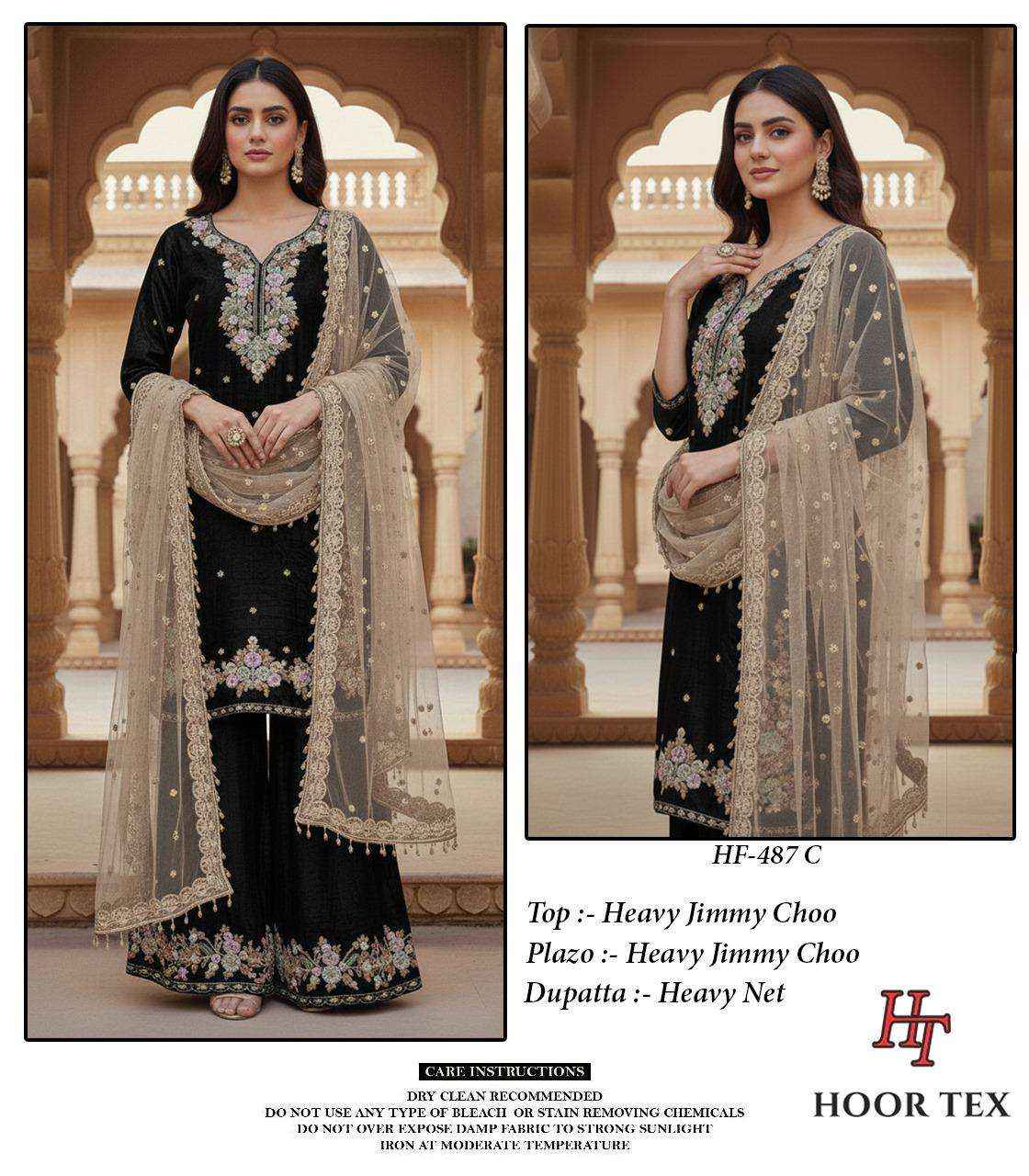 HOOR TEX DESIGN NO - HF 487 HEAVY JIMMY CHOO READYMADE PAKISTANI SUIT