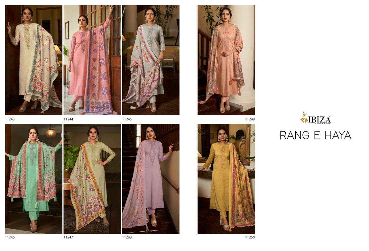 Ibiza Rang E Haya Pure Cotton Digital Printed Dress Material Wholesale Collection ( 8 Pcs Catalog )