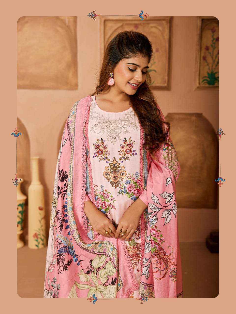 Ibiza Rangrez Bemberg Muslin Dress Material Collection ( 6 Pcs Catalog )