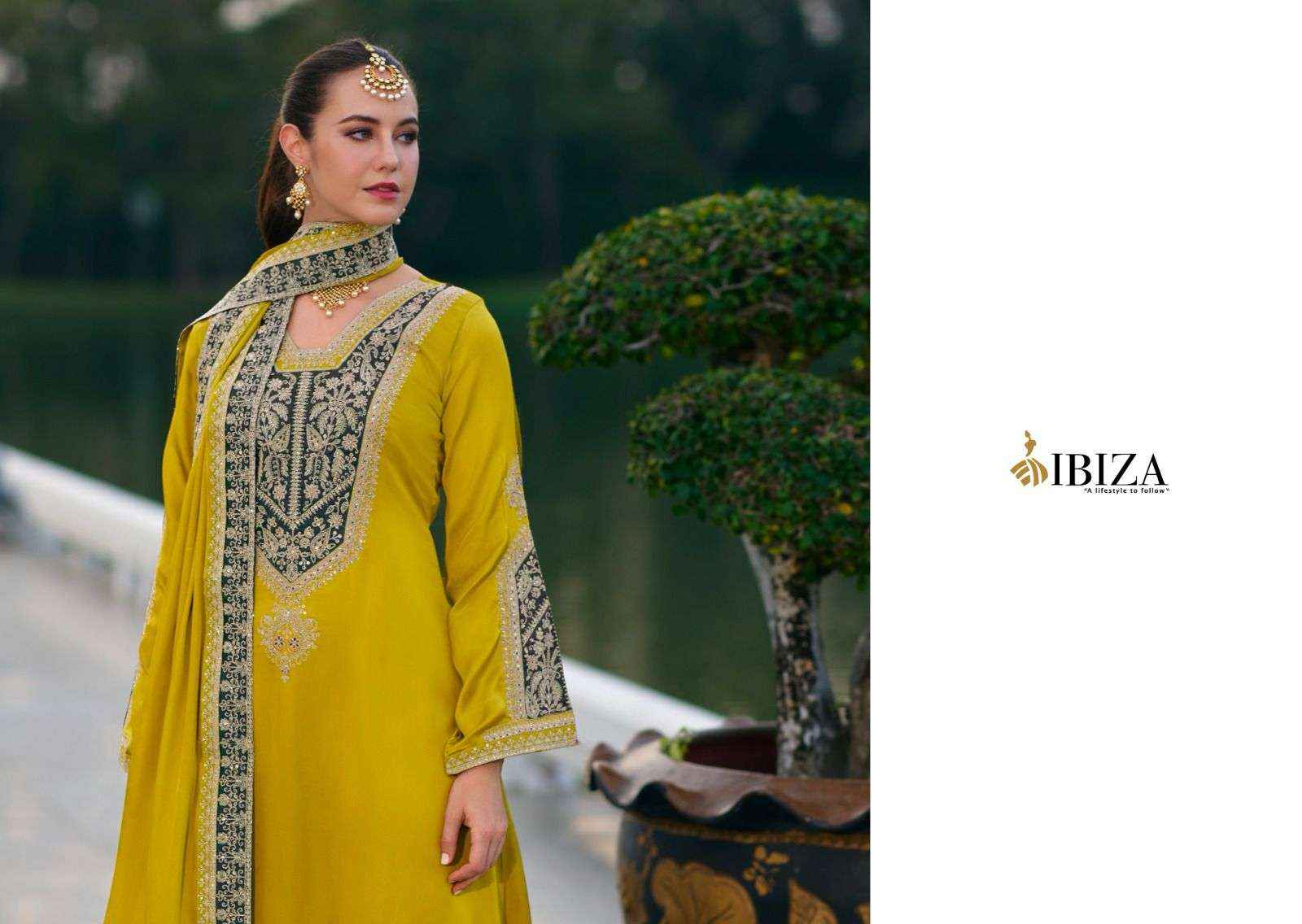 Ibiza Rasm Partywear Style Pure Gaji Silk Designer Suit Collection ( 4 Pcs Catalog )