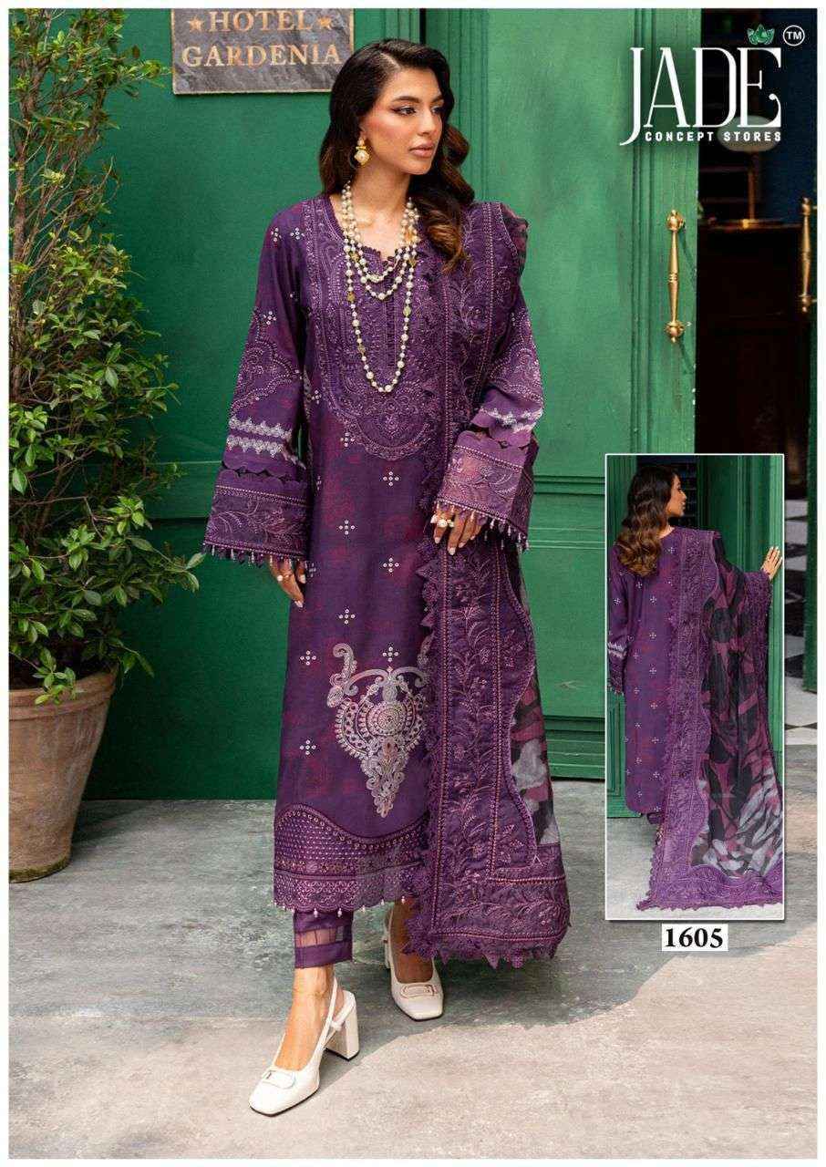 Jade Bin Saeed Heavy Luxury Vol 16 Lawn Cotton Dress Material Wholesale Price ( 6 Pcs Catalog )