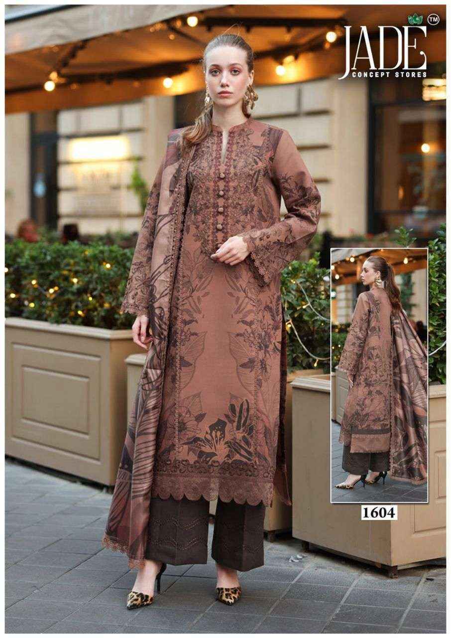 Jade Bin Saeed Heavy Luxury Vol 16 Lawn Cotton Dress Material Wholesale Price ( 6 Pcs Catalog )