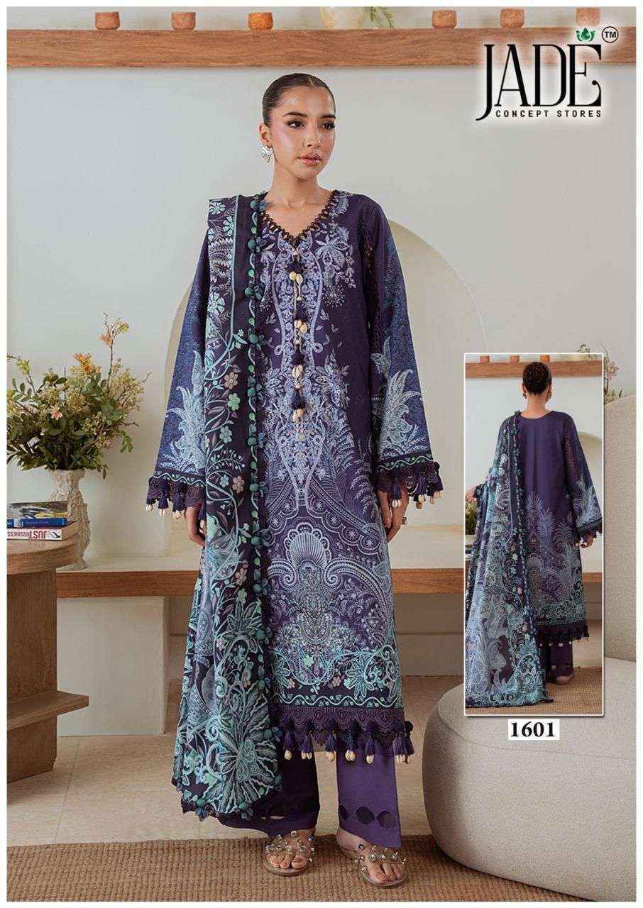 Jade Bin Saeed Heavy Luxury Vol 16 Lawn Cotton Dress Material Wholesale Price ( 6 Pcs Catalog )