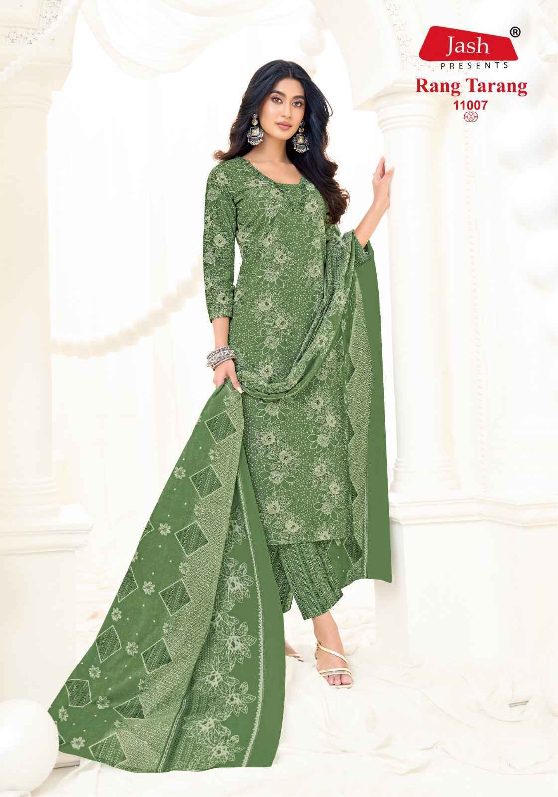 JASH RANG TARANG VOL 11 COTTON DRESS MATERIAL WHOLESALE PRICE ( 10 PCS CATALOG )