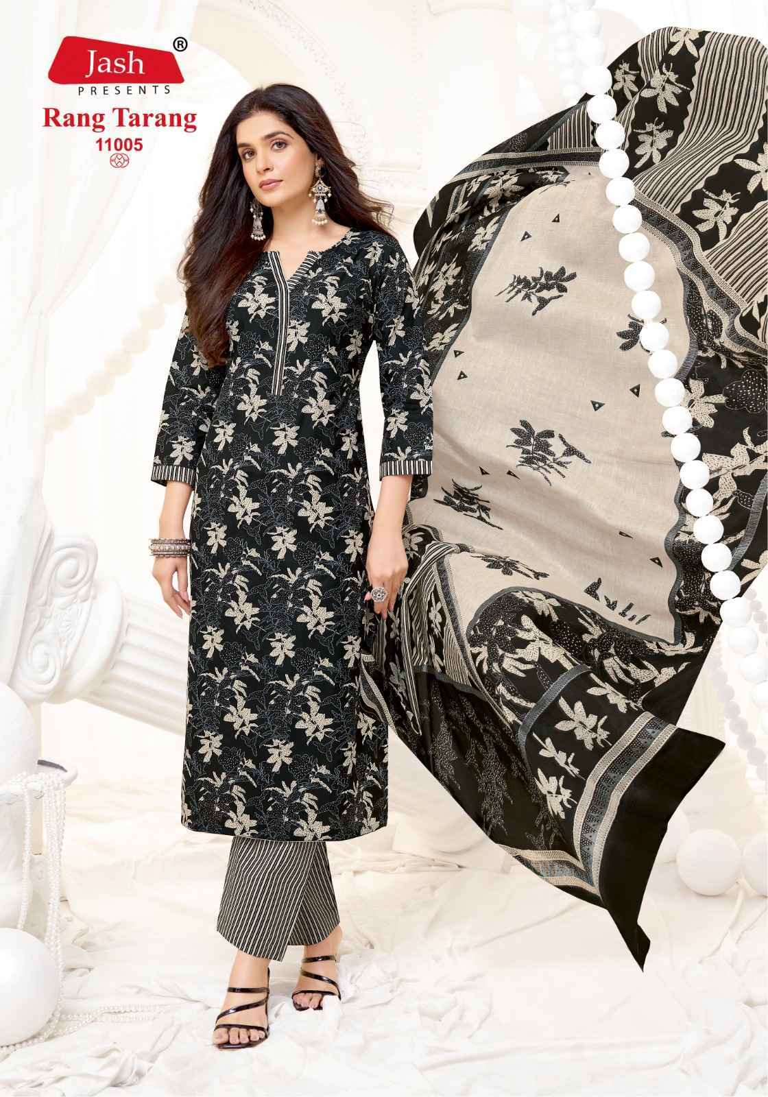 JASH RANG TARANG VOL 11 COTTON DRESS MATERIAL WHOLESALE PRICE ( 10 PCS CATALOG )