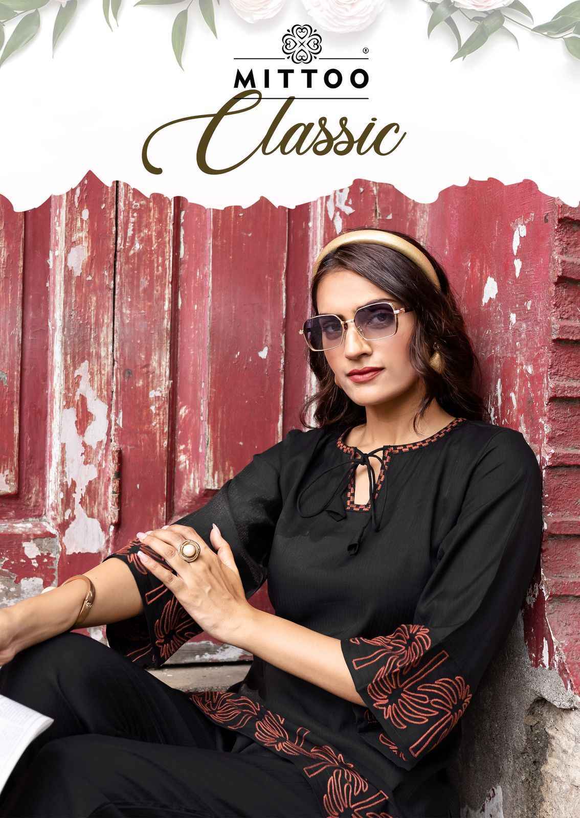 Mittoo Classic Viscose Weaving Co Ord Set Wholesale Catalog Price ( 5 pcs Catalogue )