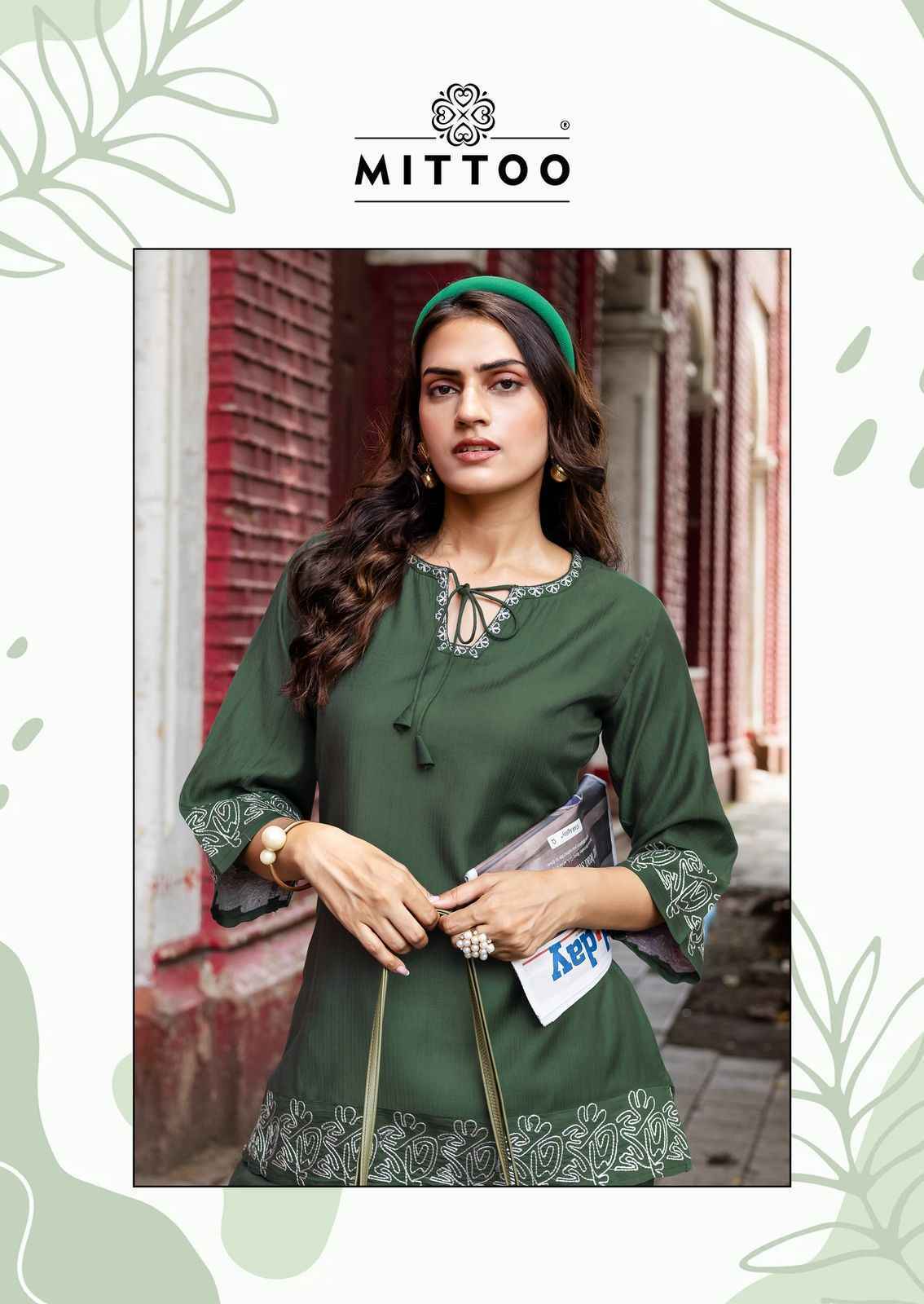Mittoo Classic Viscose Weaving Co Ord Set Wholesale Catalog Price ( 5 pcs Catalogue )