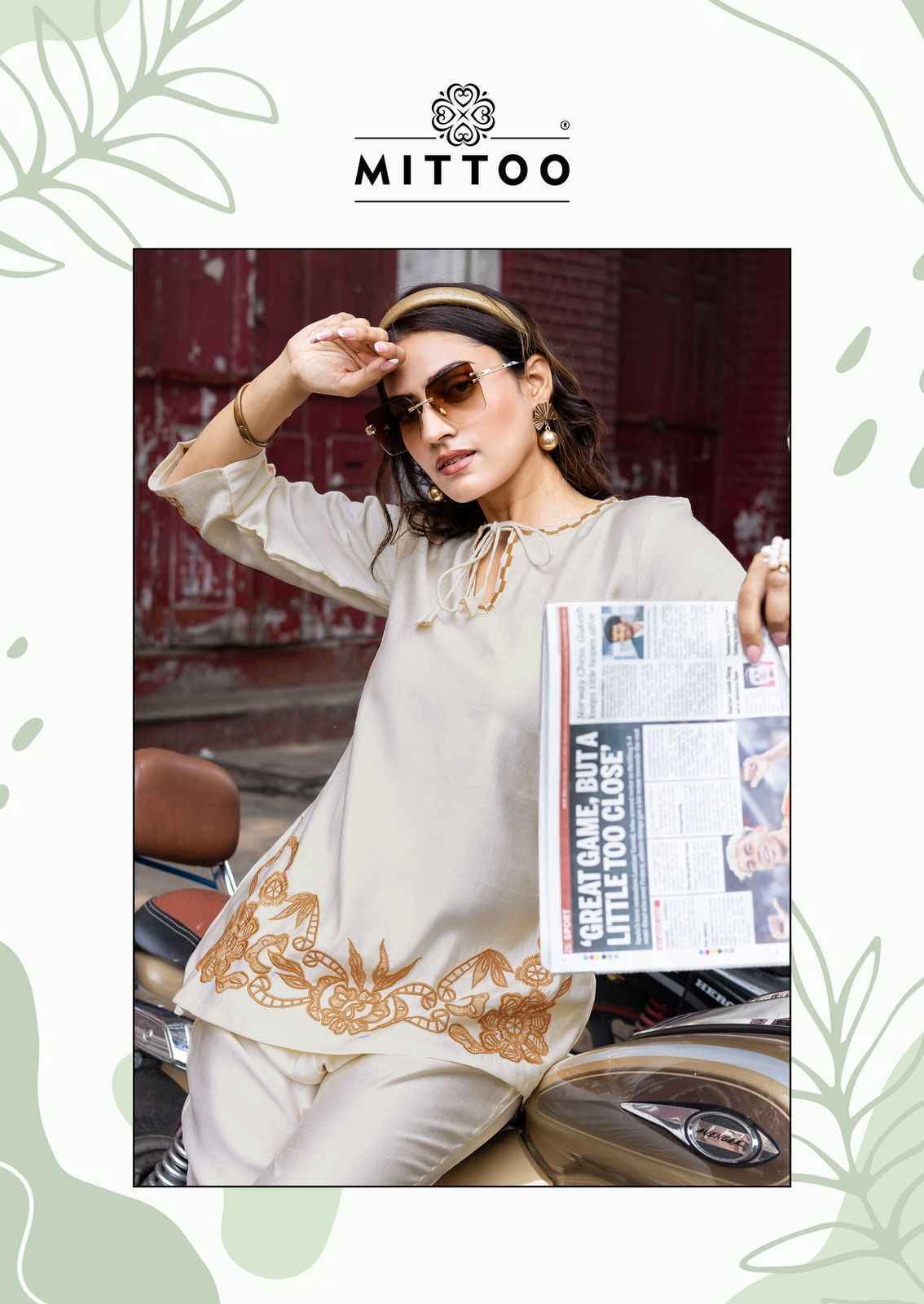 Mittoo Classic Viscose Weaving Co Ord Set Wholesale Catalog Price ( 5 pcs Catalogue )