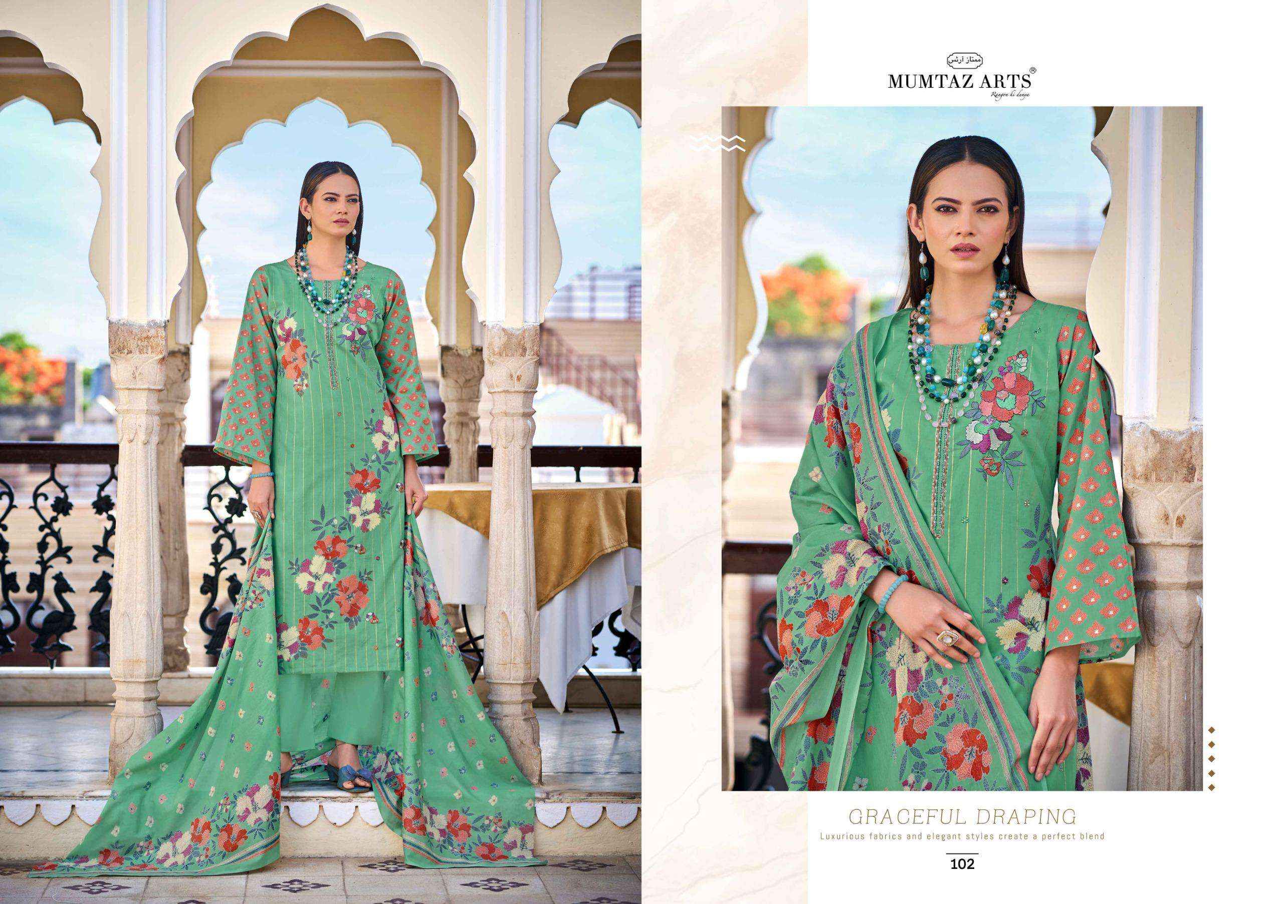 Mumtaz Arts Hello Sunshine Digital Printed Cotton Dress Material Collection ( 4 Pcs Catalog )