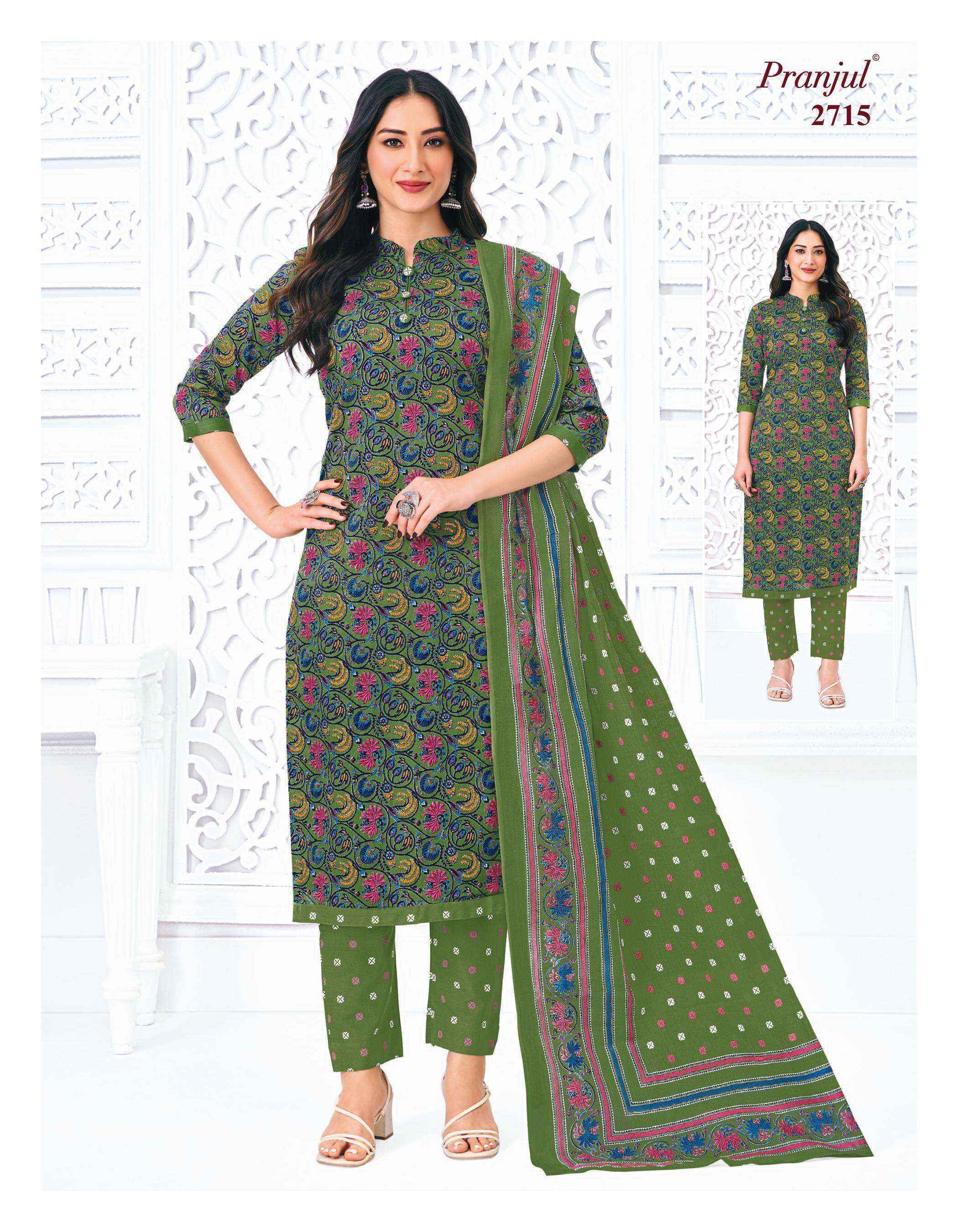 Pranjul Priyanka Vol 27 Cotton Dress Material Wholesale Price ( 36 Pcs Catalog )