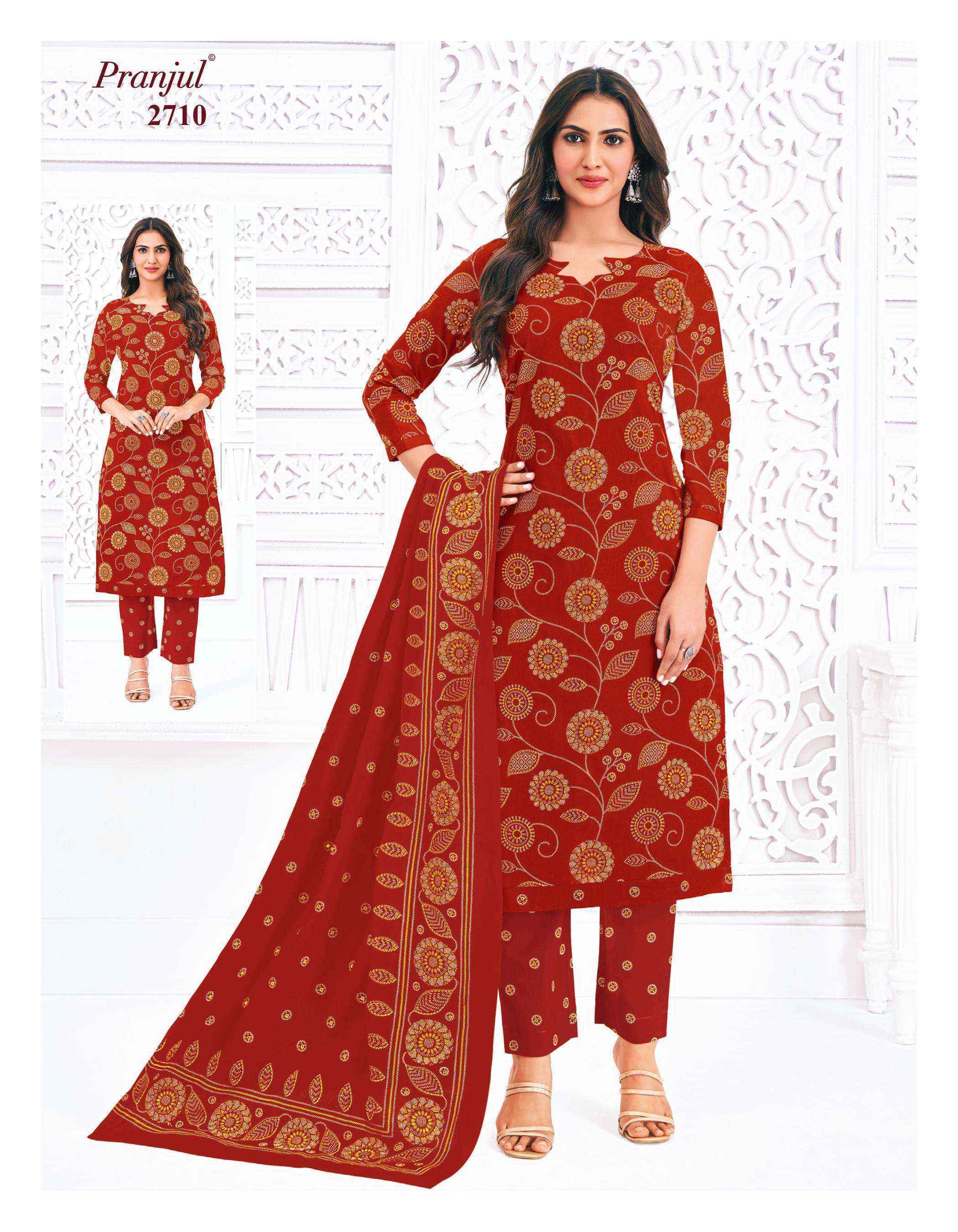 Pranjul Priyanka Vol 27 Cotton Dress Material Wholesale Price ( 36 Pcs Catalog )