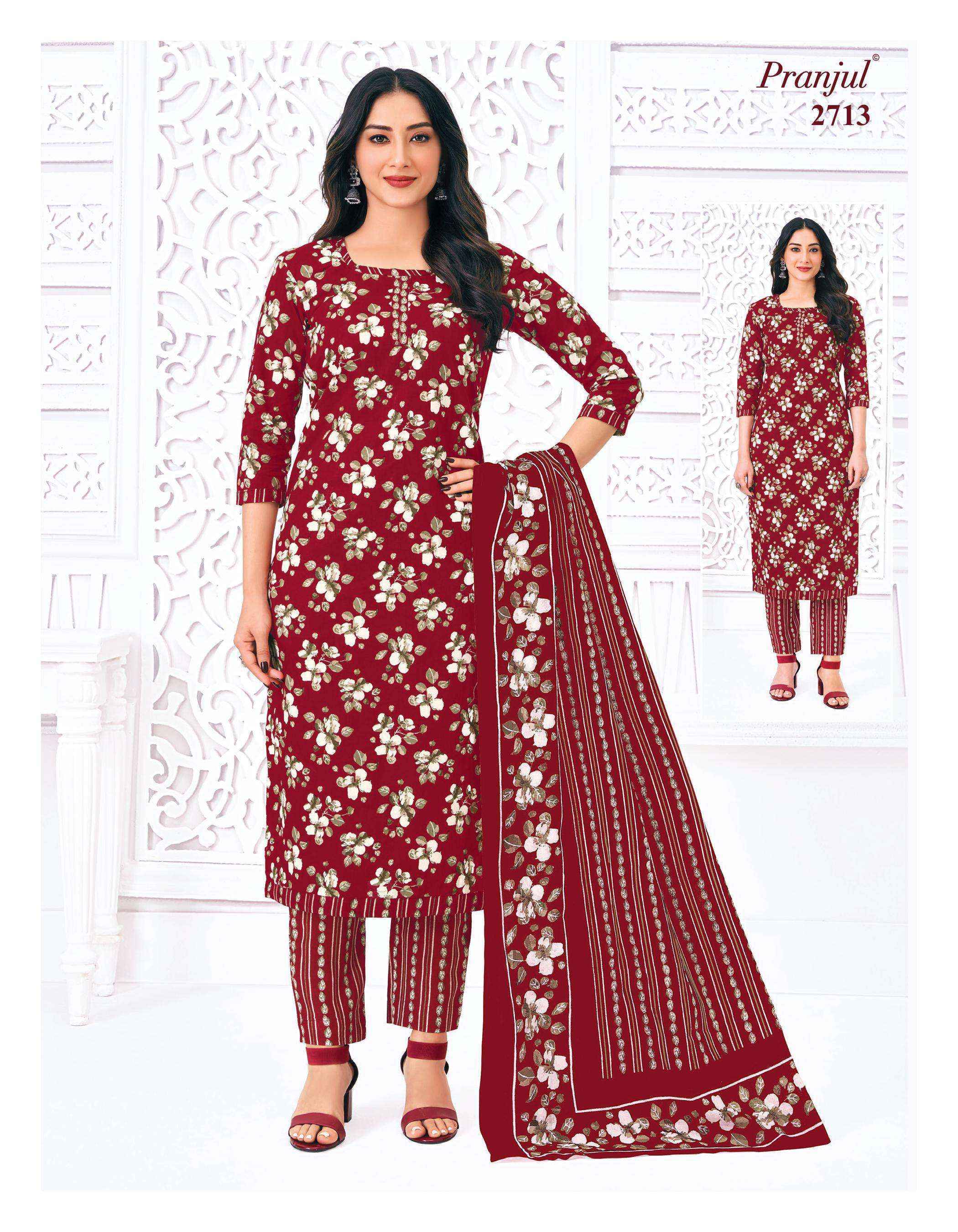 Pranjul Priyanka Vol 27 Cotton Dress Material Wholesale Price ( 36 Pcs Catalog )