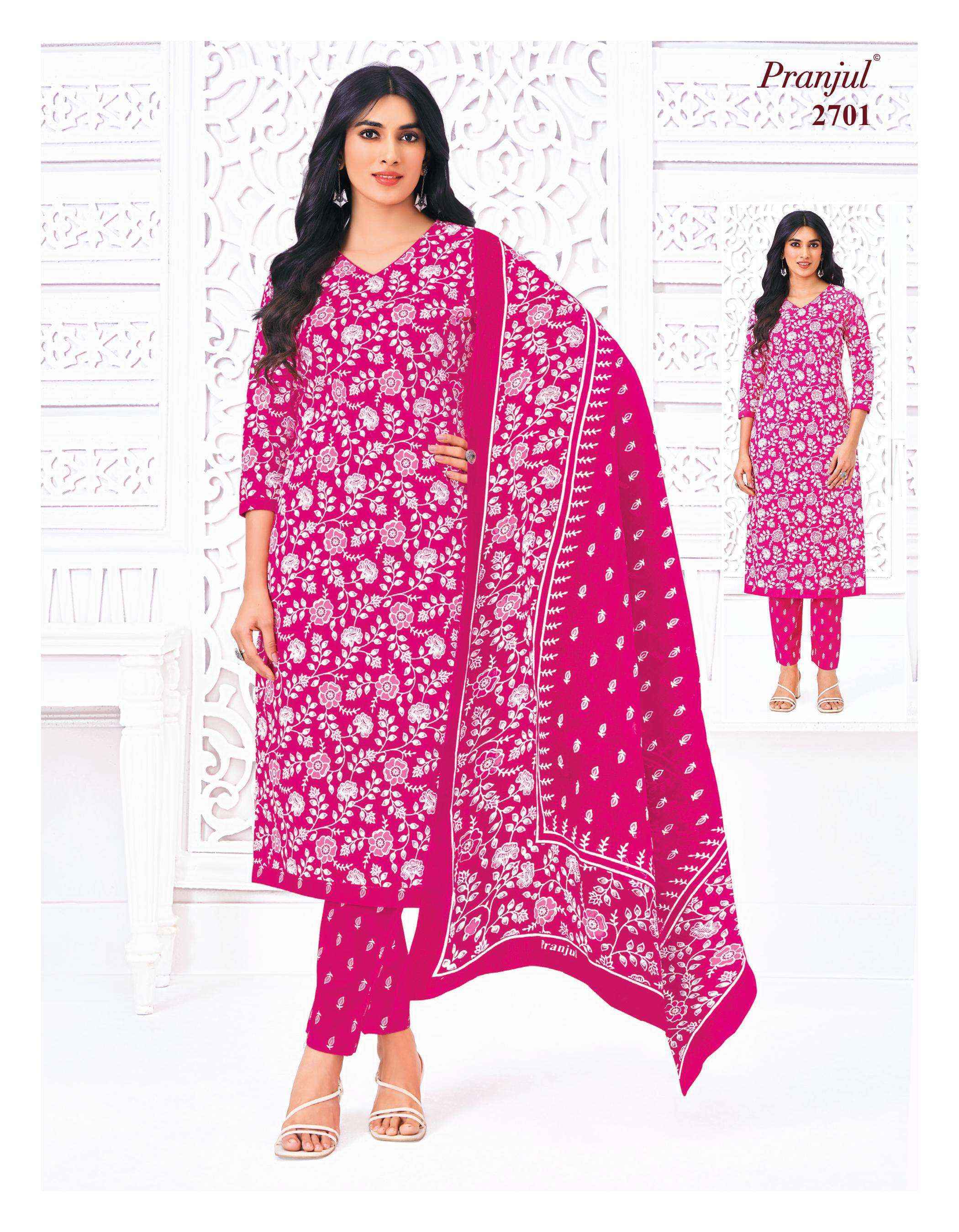 Pranjul Priyanka Vol 27 Cotton Dress Material Wholesale Price ( 36 Pcs Catalog )