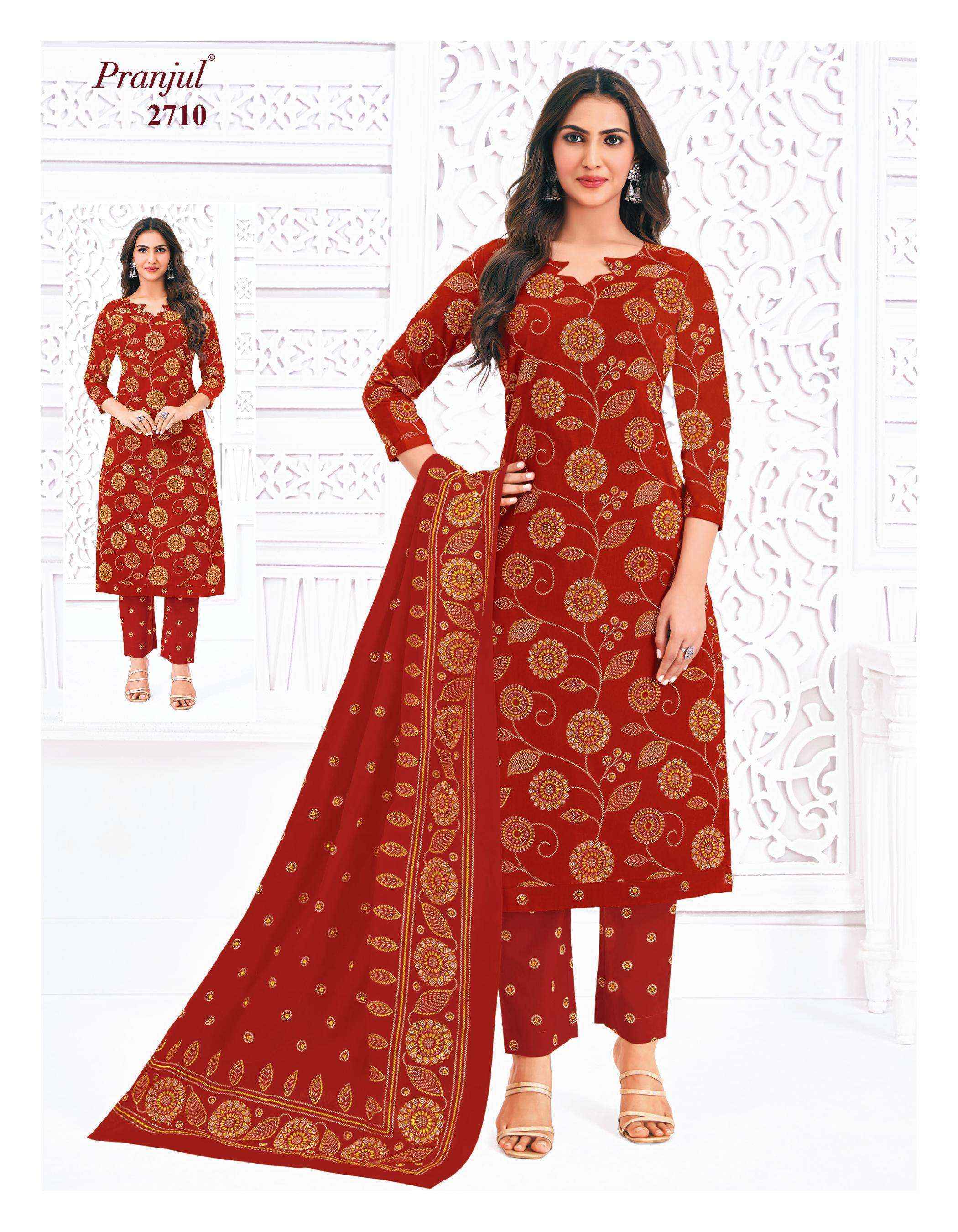 Pranjul Priyanka Vol 27 Readymade Cotton Dress Wholesale Price ( 36 Pcs Catalog )