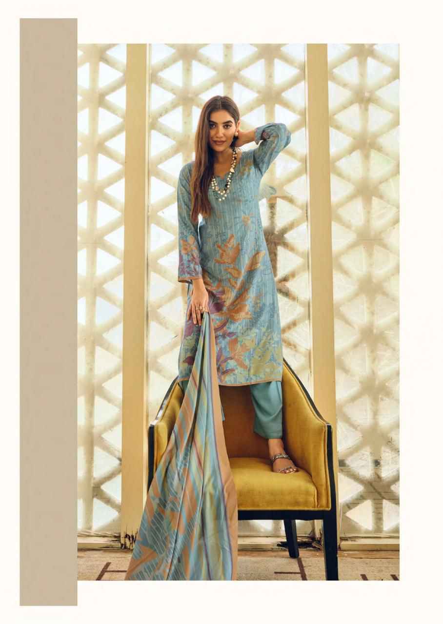 PRM Trendz Gulfem Viscouse Pashmina Dress Material Wholesale Price ( 6 Pcs Catalog )