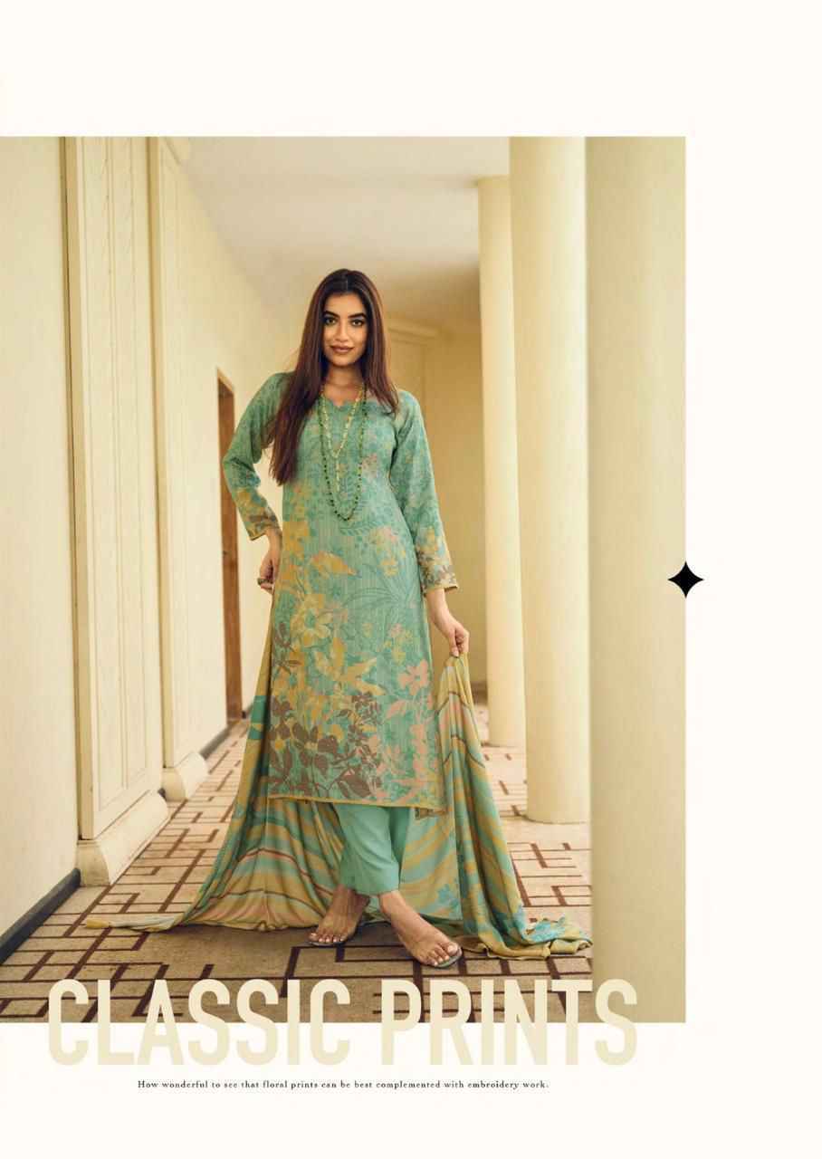 PRM Trendz Gulfem Viscouse Pashmina Dress Material Wholesale Price ( 6 Pcs Catalog )