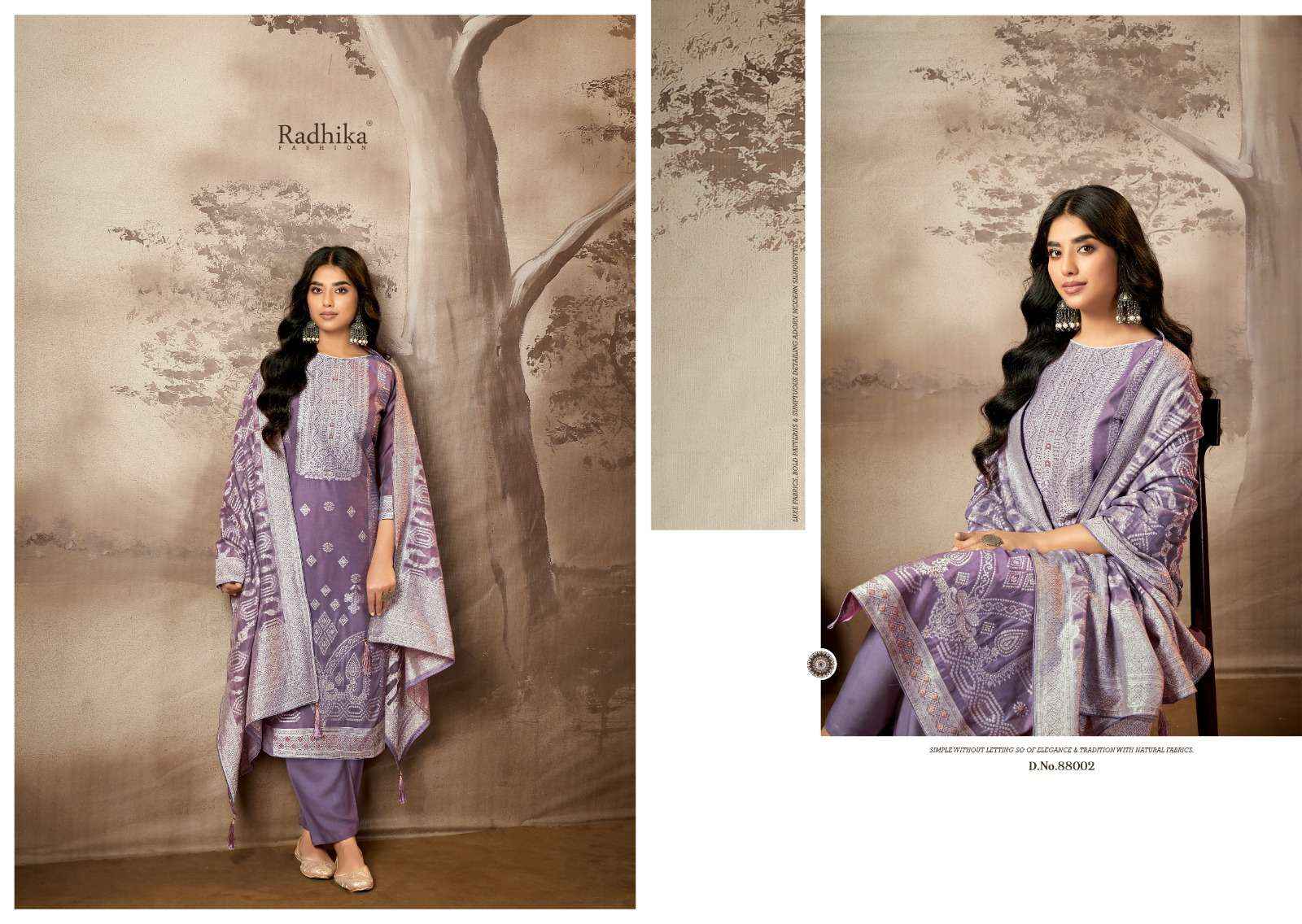 Radhika Azara Banarsi Adha Vol 8 Fancy Cotton Jacquard Suit Wholesale Price ( 6 Pcs Catalog )