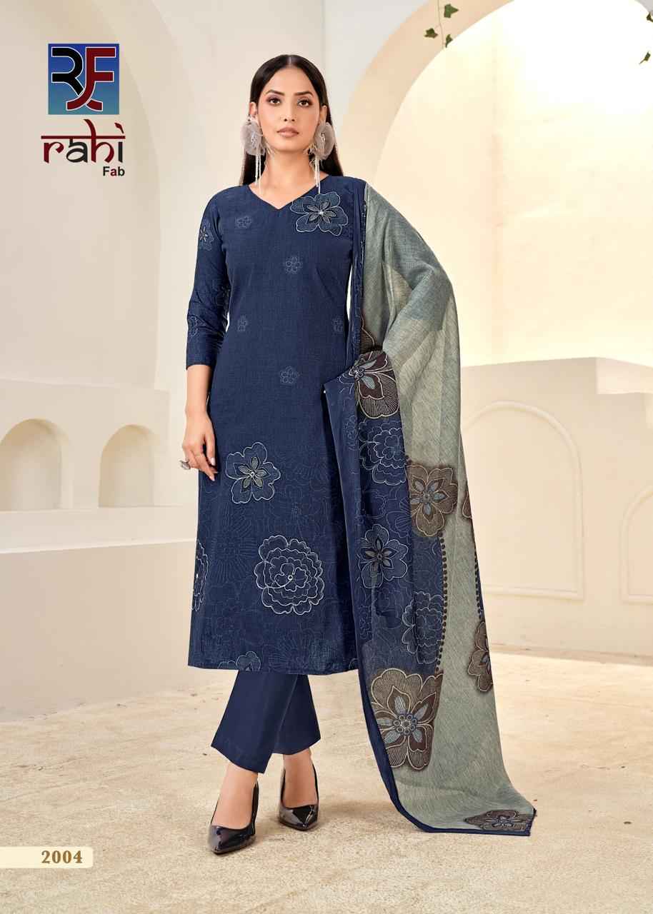 Rahi Fab Rising Silver Vol 2 Cotton Organic Printed Fancy Dress Material Wholesale Price ( 8 Pcs Catalog )