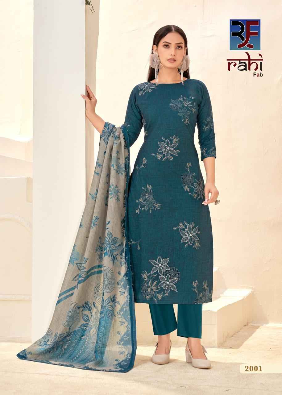 Rahi Fab Rising Silver Vol 2 Cotton Organic Printed Fancy Dress Material Wholesale Price ( 8 Pcs Catalog )