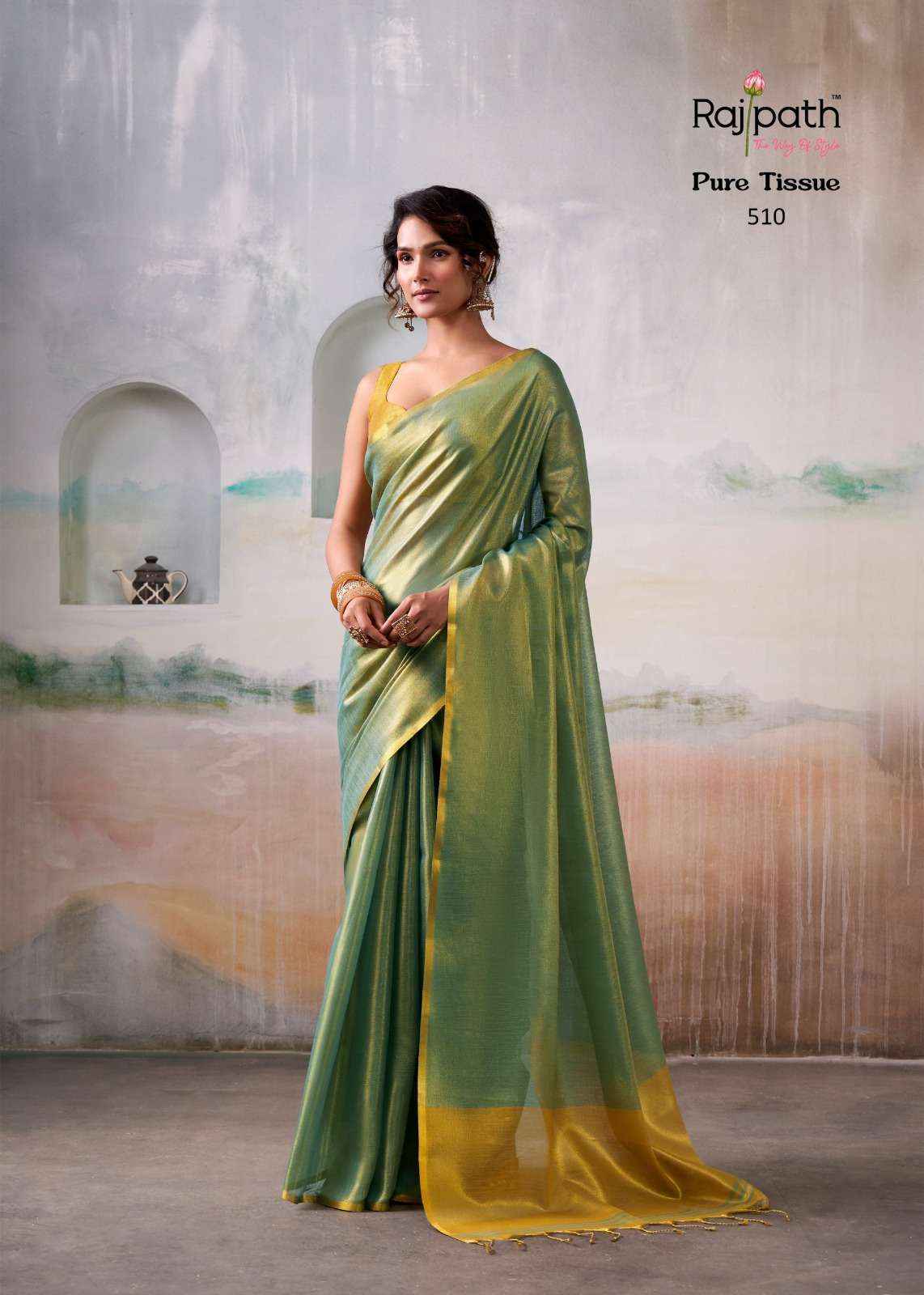 Rajpath Anvika Tissue Silk Saree Collection ( 6 Pcs Catalog )