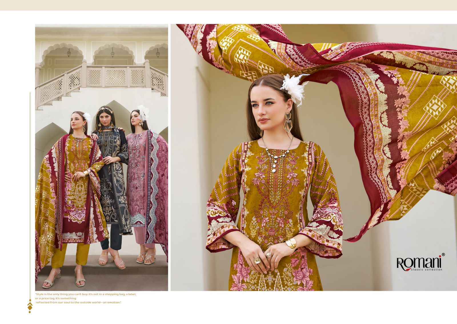 Romani Aarzu Vol 23 Cotton Dress Material Wholesale Price ( 8 Pcs Catalog )