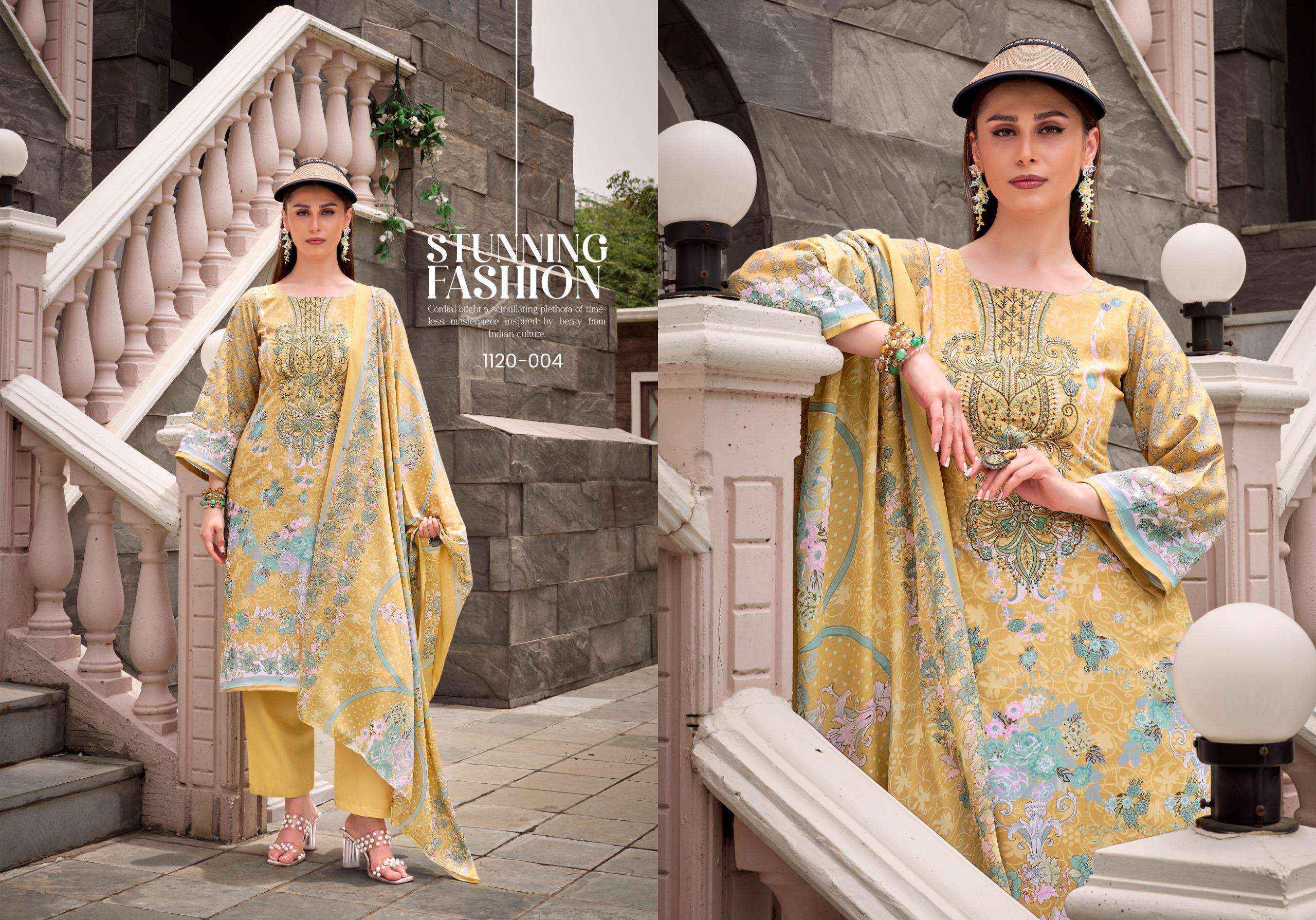 Romani Needle Wonder Vol 5 Cotton Dress Material Wholesale Price ( 8 Pcs Catalog )