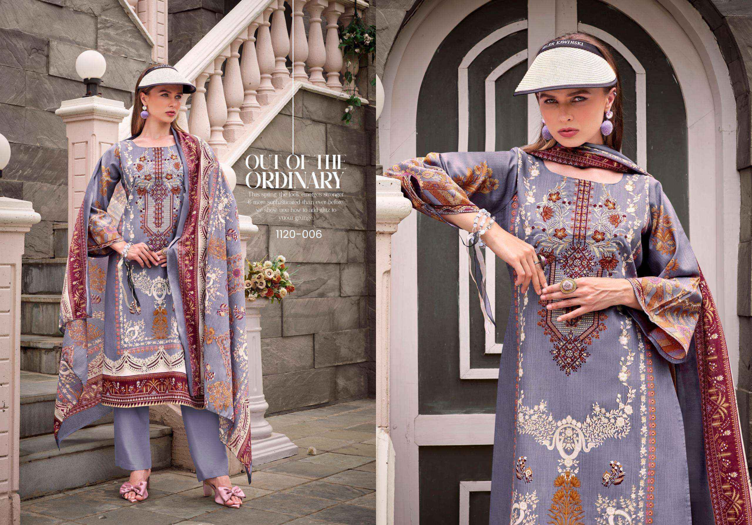 Romani Needle Wonder Vol 5 Cotton Dress Material Wholesale Price ( 8 Pcs Catalog )