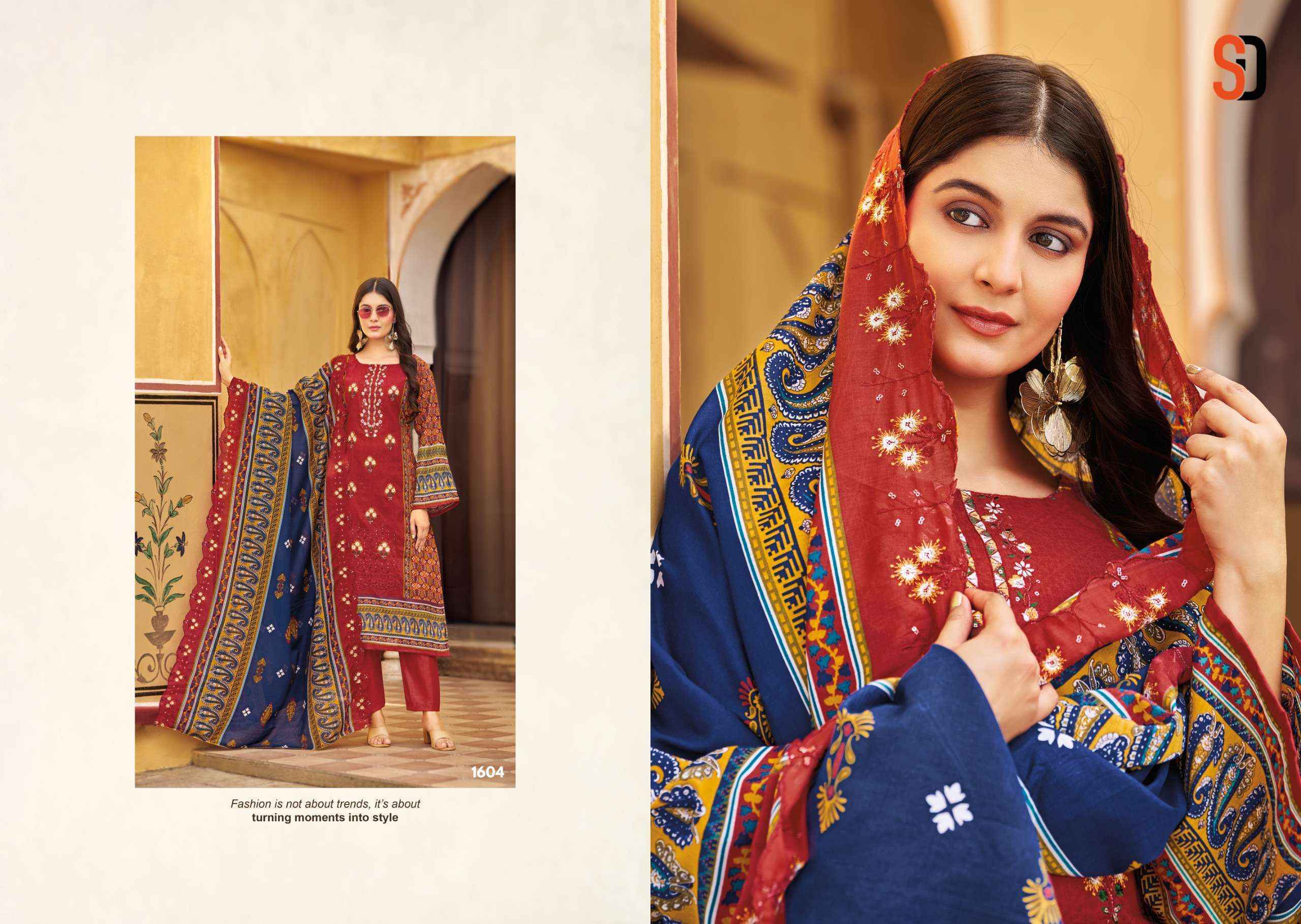 Shraddha Designer Bin Saeed Vol 16 Cotton Dress Material Surat Wholesale Bazaar ( 8 pcs Cataloge )