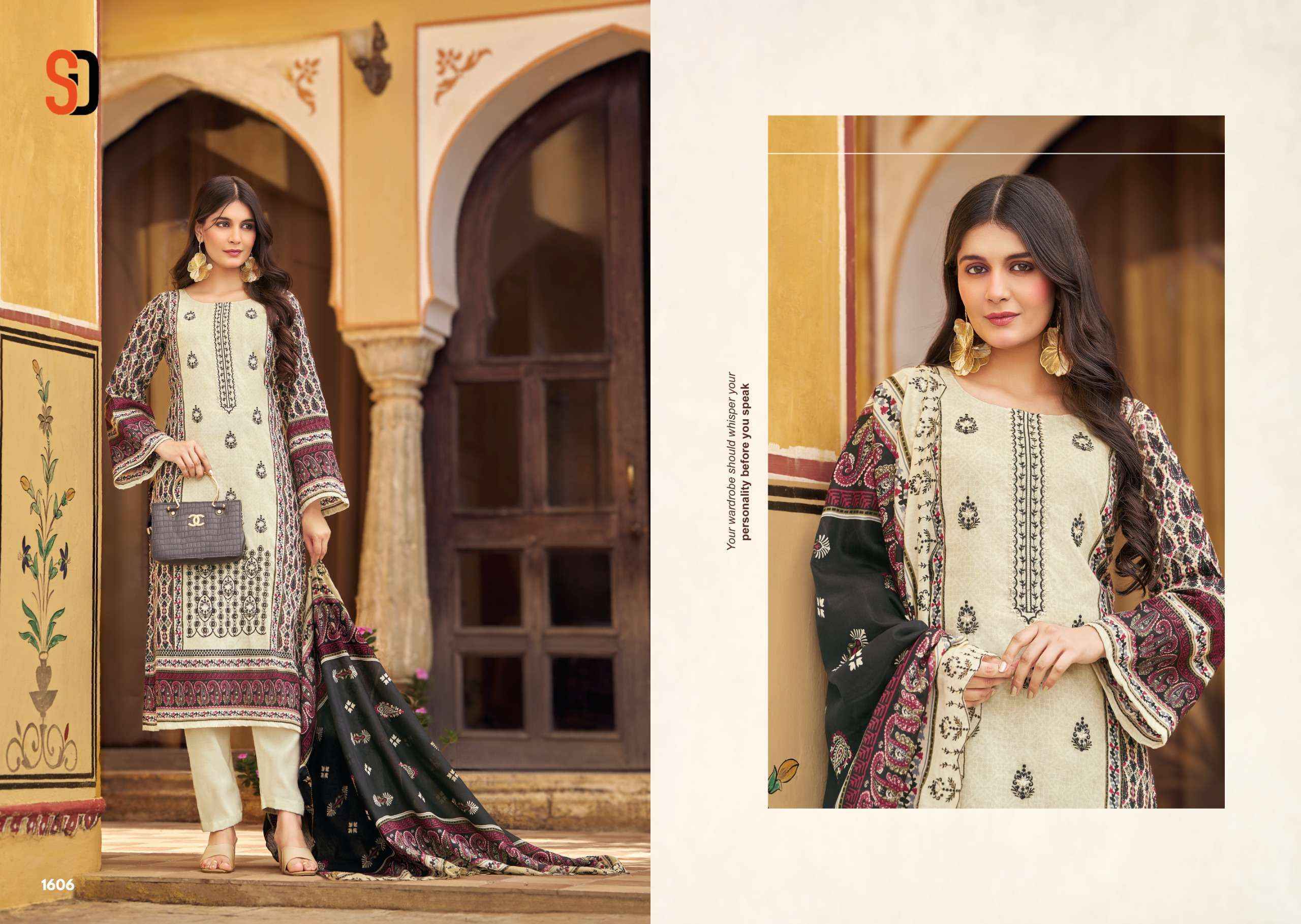 Shraddha Designer Bin Saeed Vol 16 Cotton Dress Material Surat Wholesale Bazaar ( 8 pcs Cataloge )