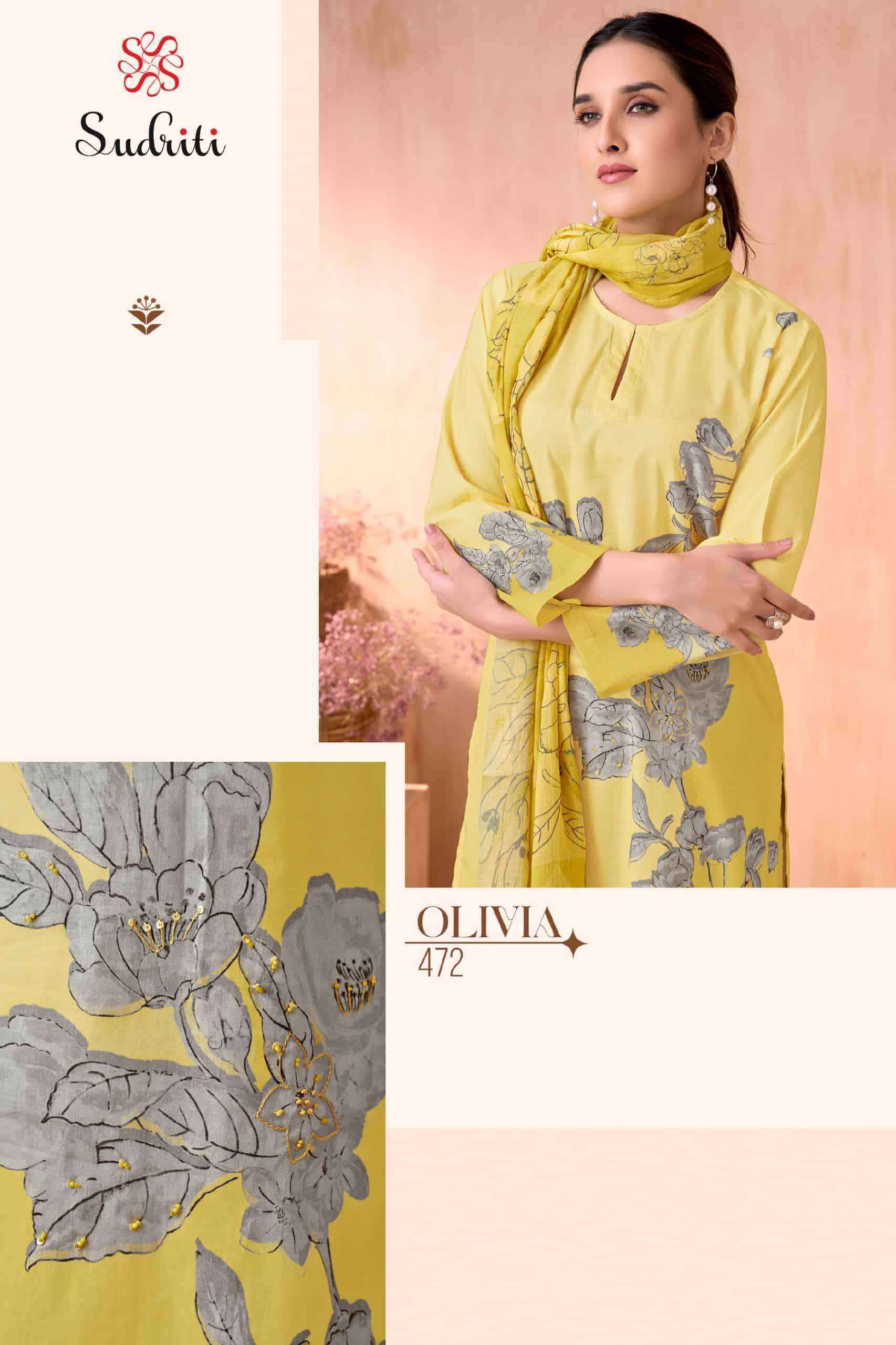 Sudriti Olivia Cotton Dress Material Collection ( 6 Pcs Catalog )