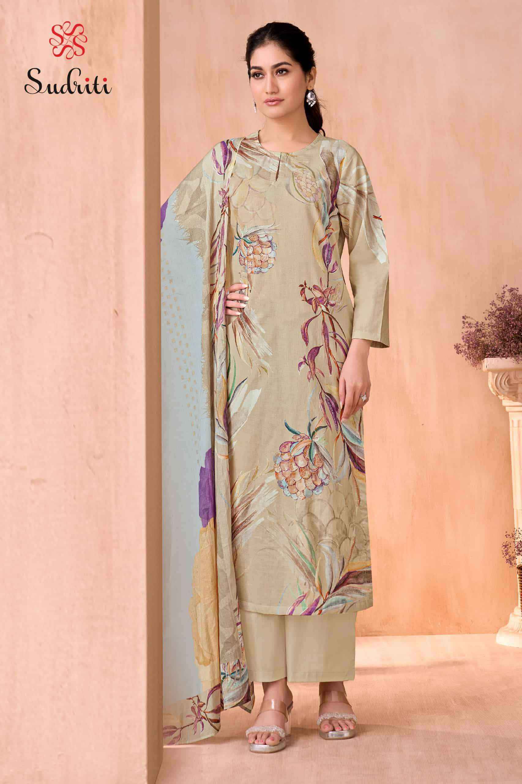 Sudriti Olivia Cotton Dress Material Collection ( 6 Pcs Catalog )