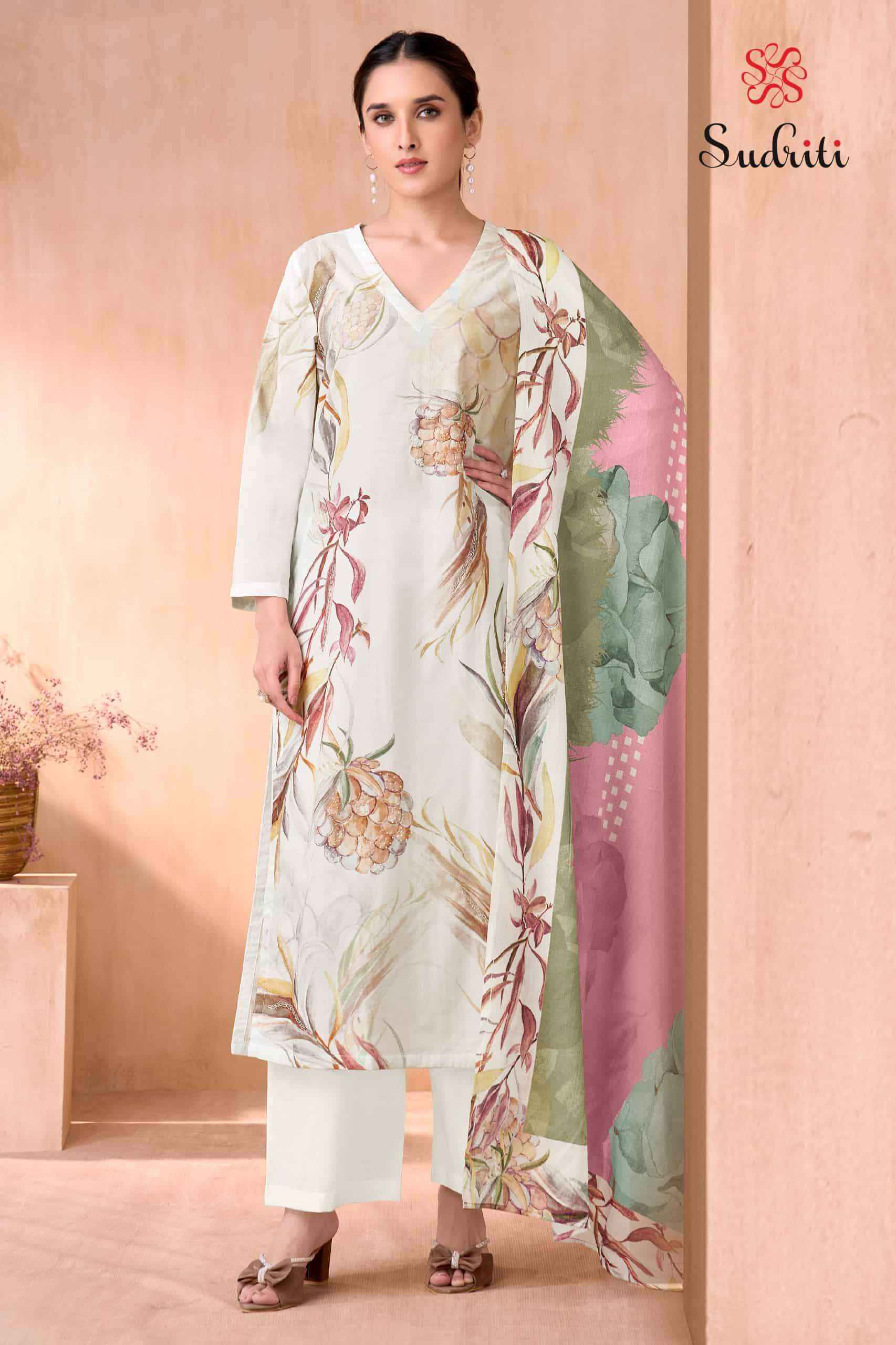 Sudriti Olivia Cotton Dress Material Collection ( 6 Pcs Catalog )