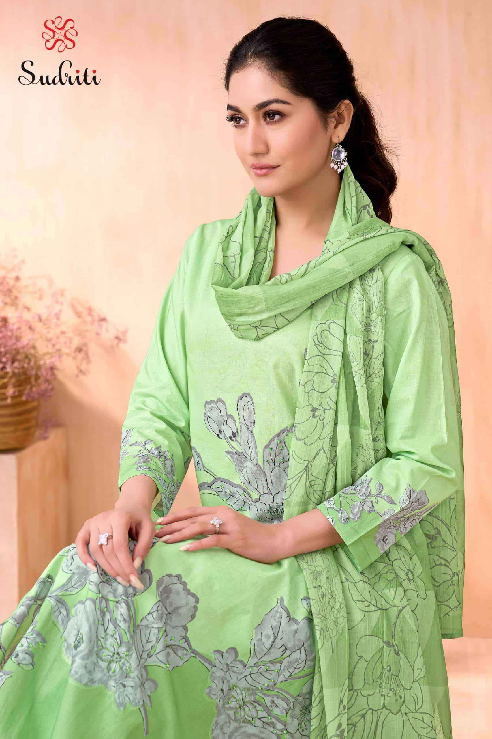 Sudriti Olivia Cotton Dress Material Collection ( 6 Pcs Catalog )