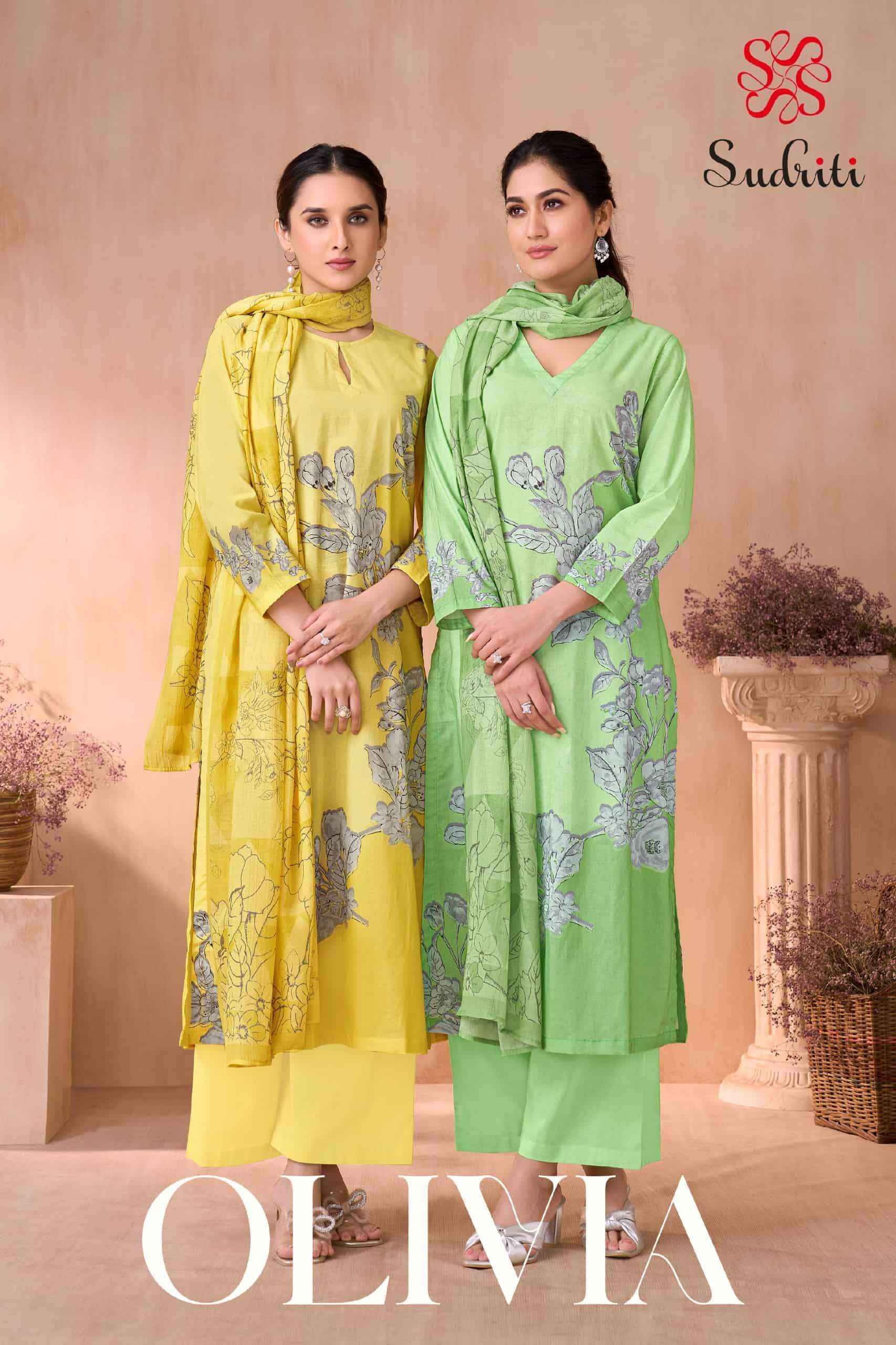 Sudriti Olivia Cotton Dress Material Collection ( 6 Pcs Catalog )